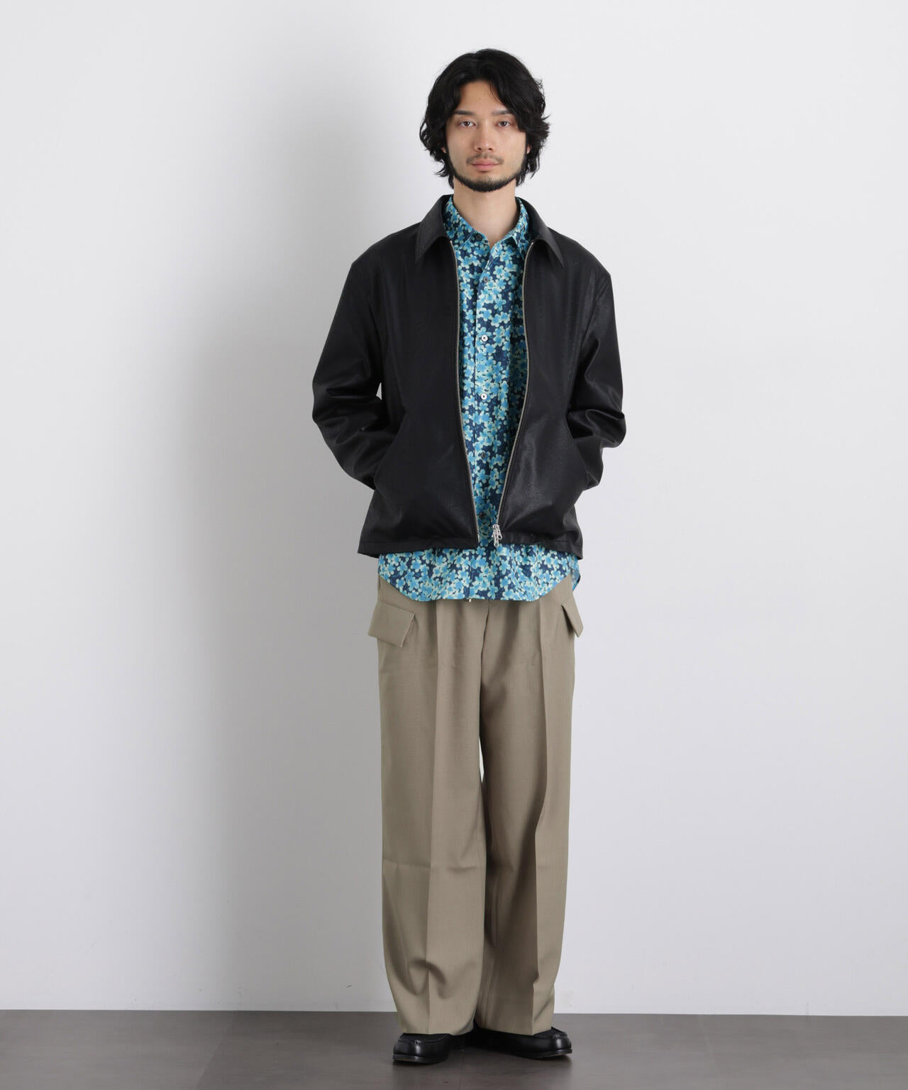 「Gavante」ドライギャバワイドカーゴパンツ