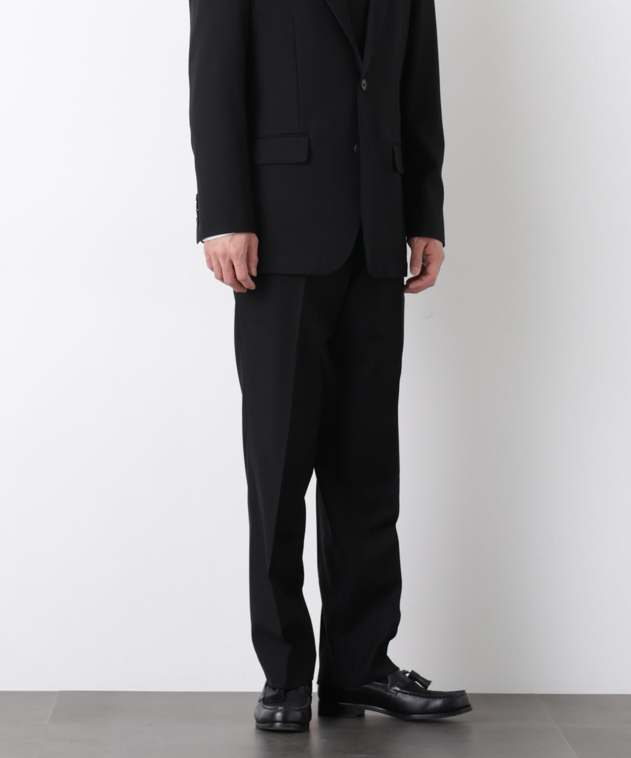 「Damerino Formal」 ブラックフォーマルオールシーズンパンツ(セットアップ可)