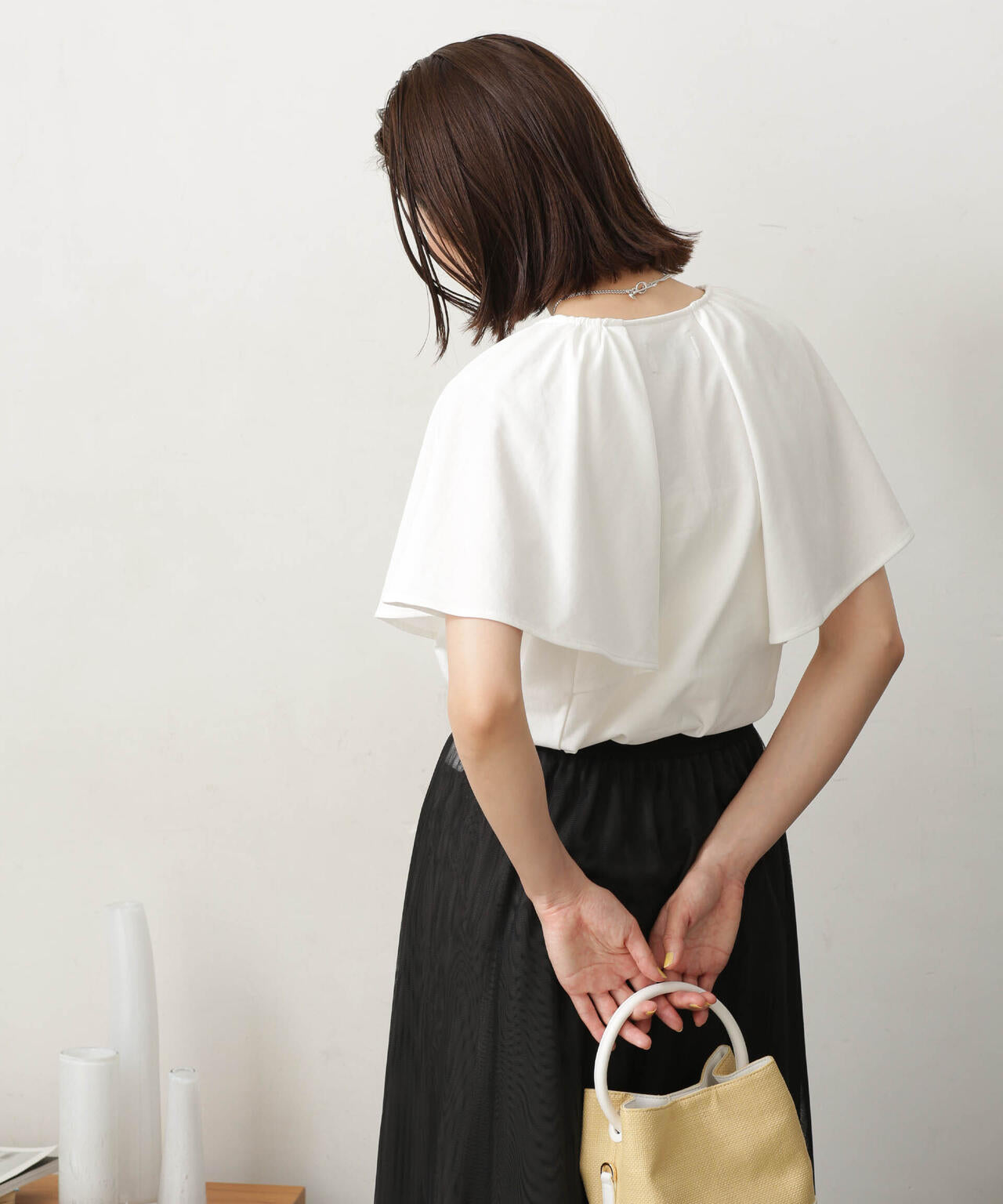 LB.03/Repurフレアスリーブカットトップス