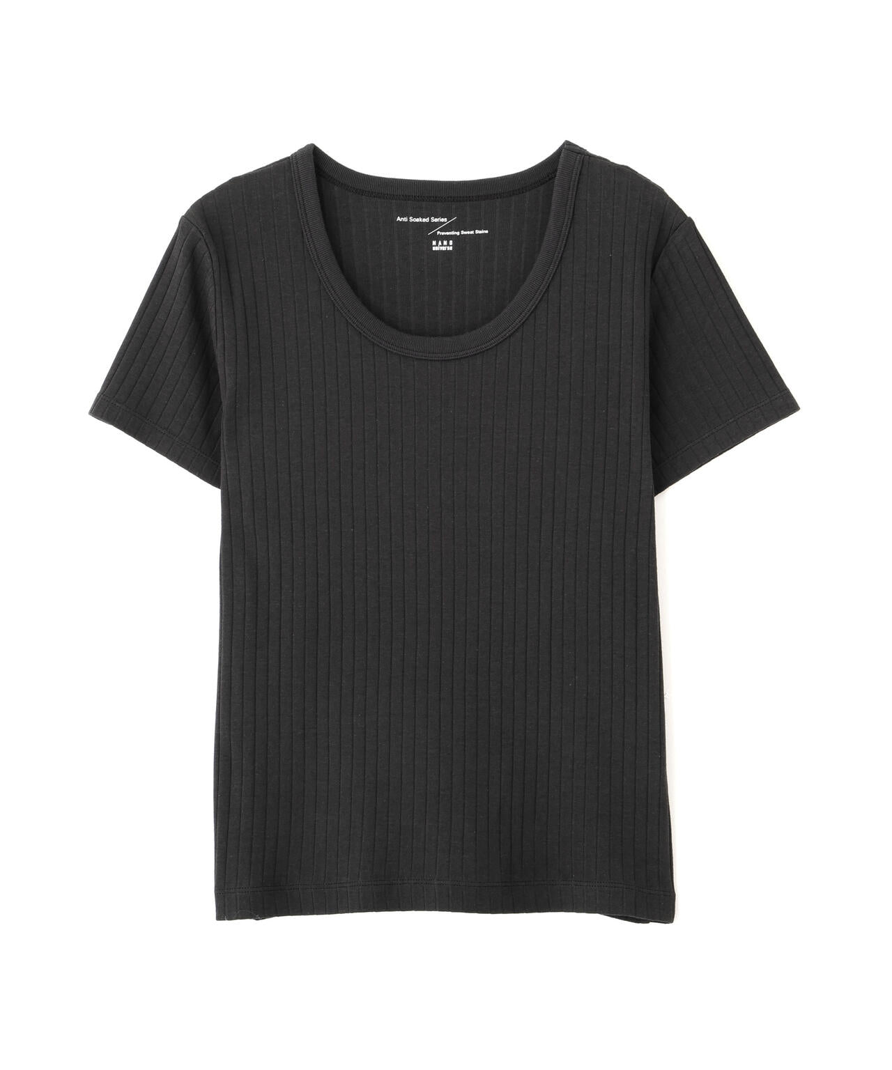 Anti Soaked(R) 汗染み防止コンパクトリブTシャツ