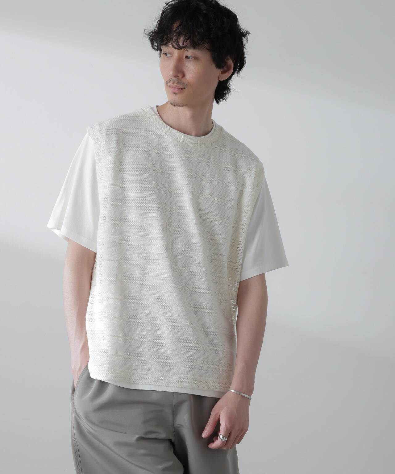 かぎ針アンサンブルTシャツ