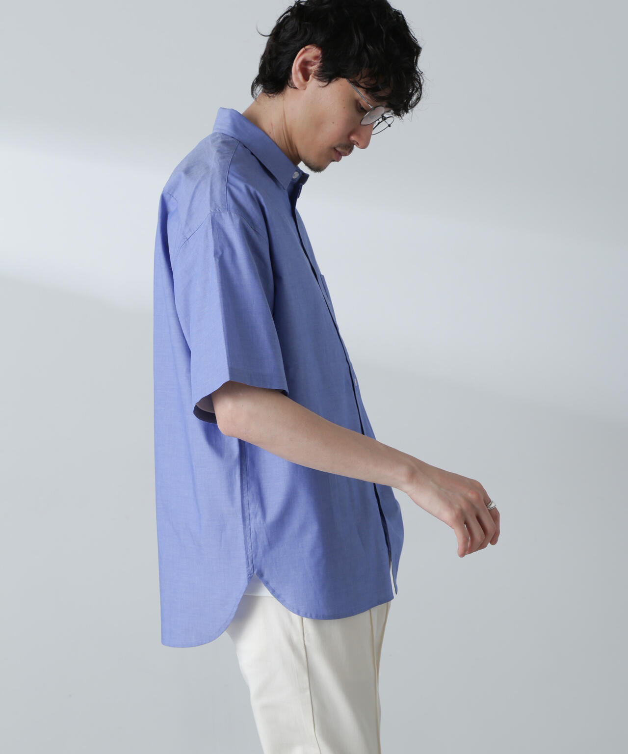 BIGシャンブレーシャツ 半袖