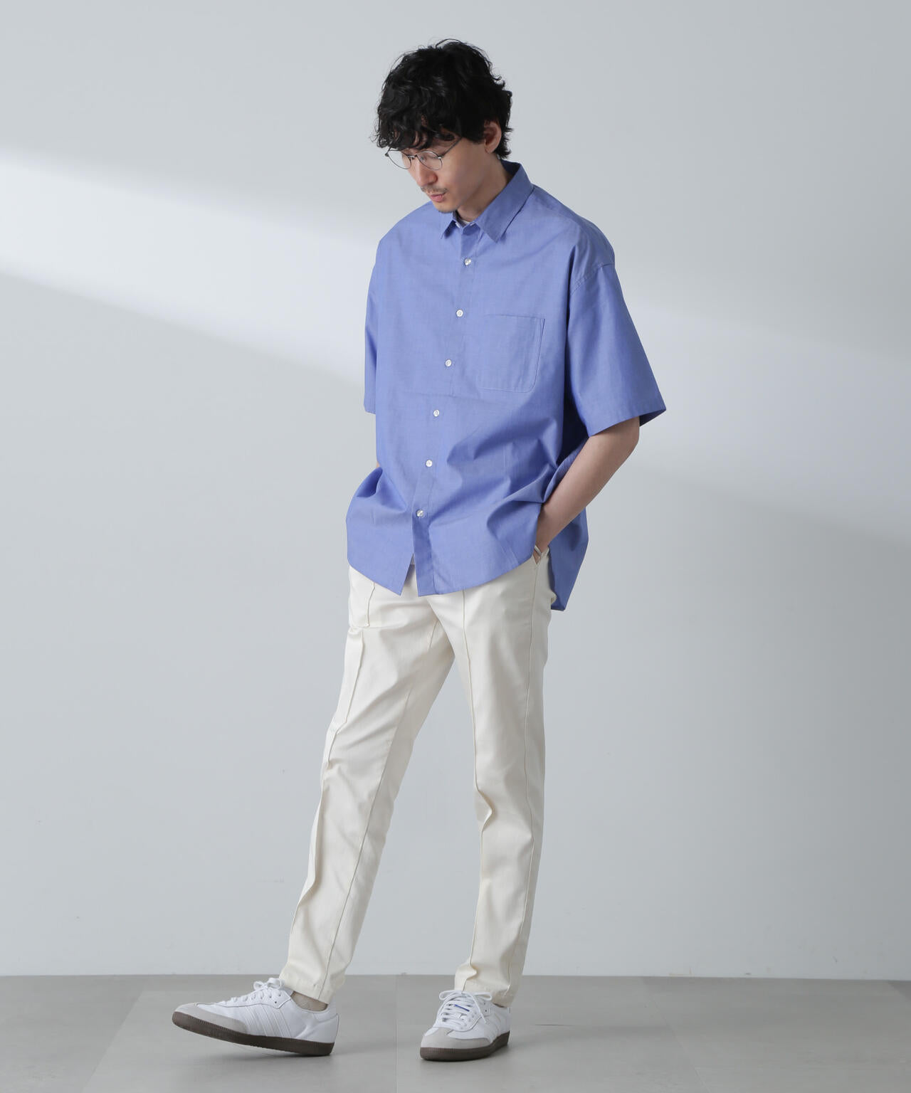 BIGシャンブレーシャツ 半袖