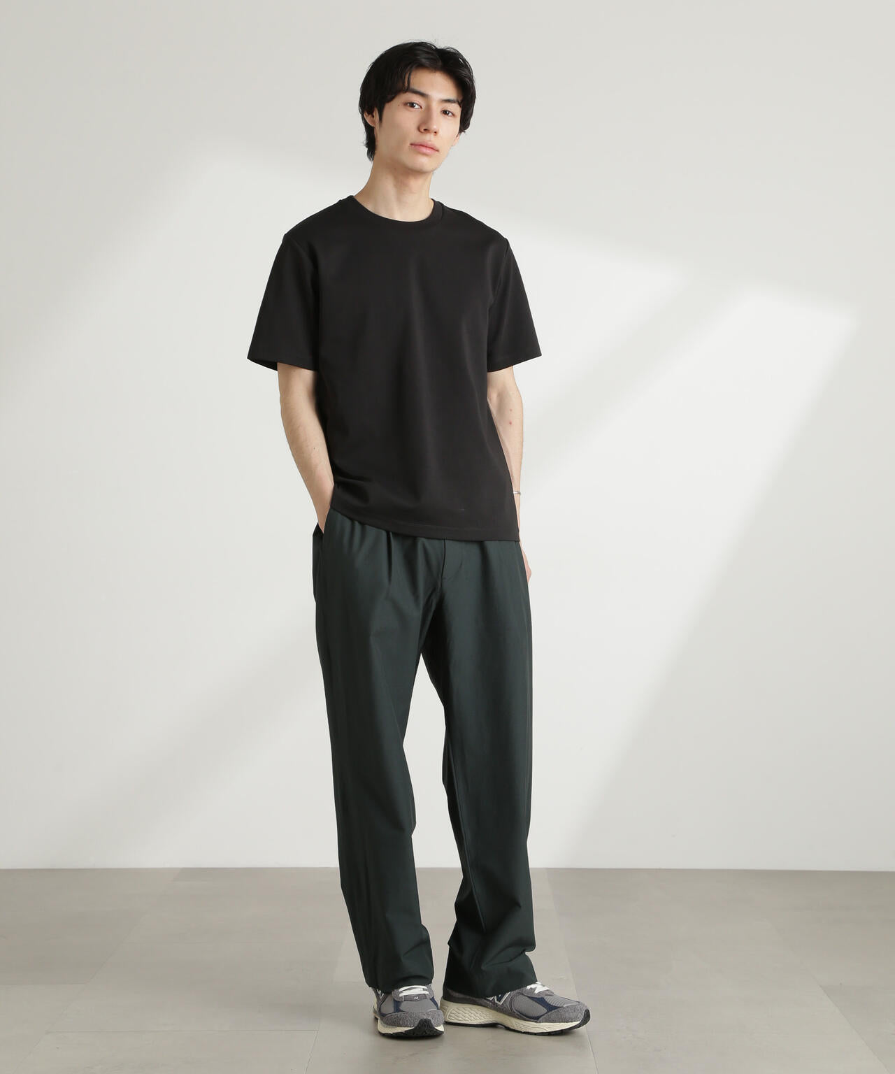 ダブルスムースクルーネックTシャツ 半袖