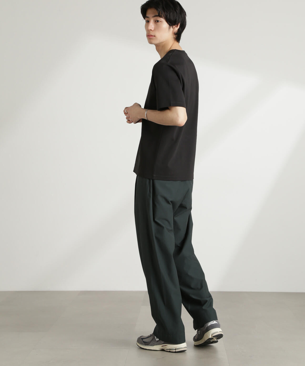 ダブルスムースクルーネックTシャツ 半袖