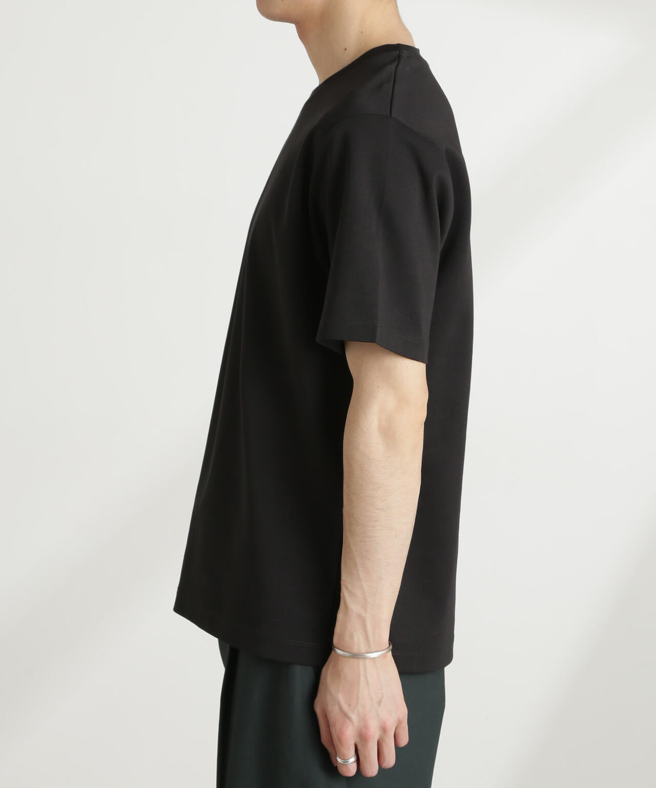 ダブルスムースクルーネックTシャツ 半袖