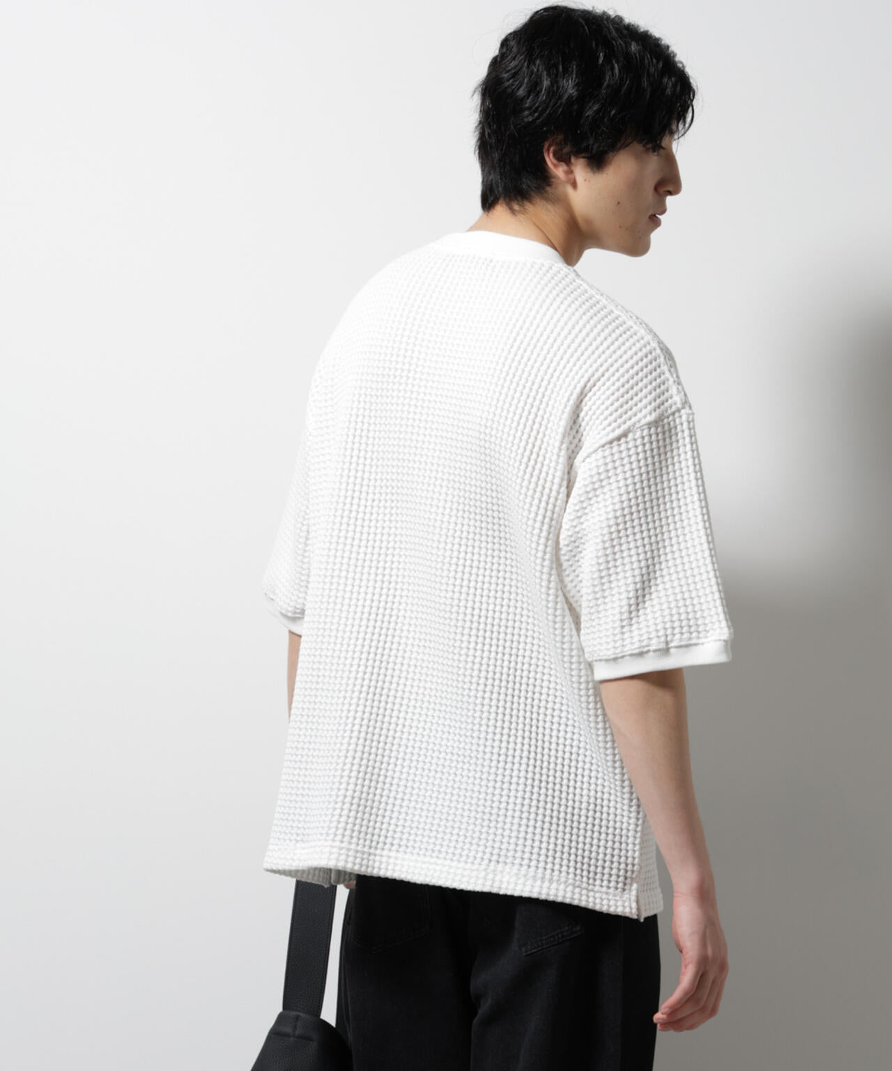 オニワッフルビッグTシャツ 五分袖