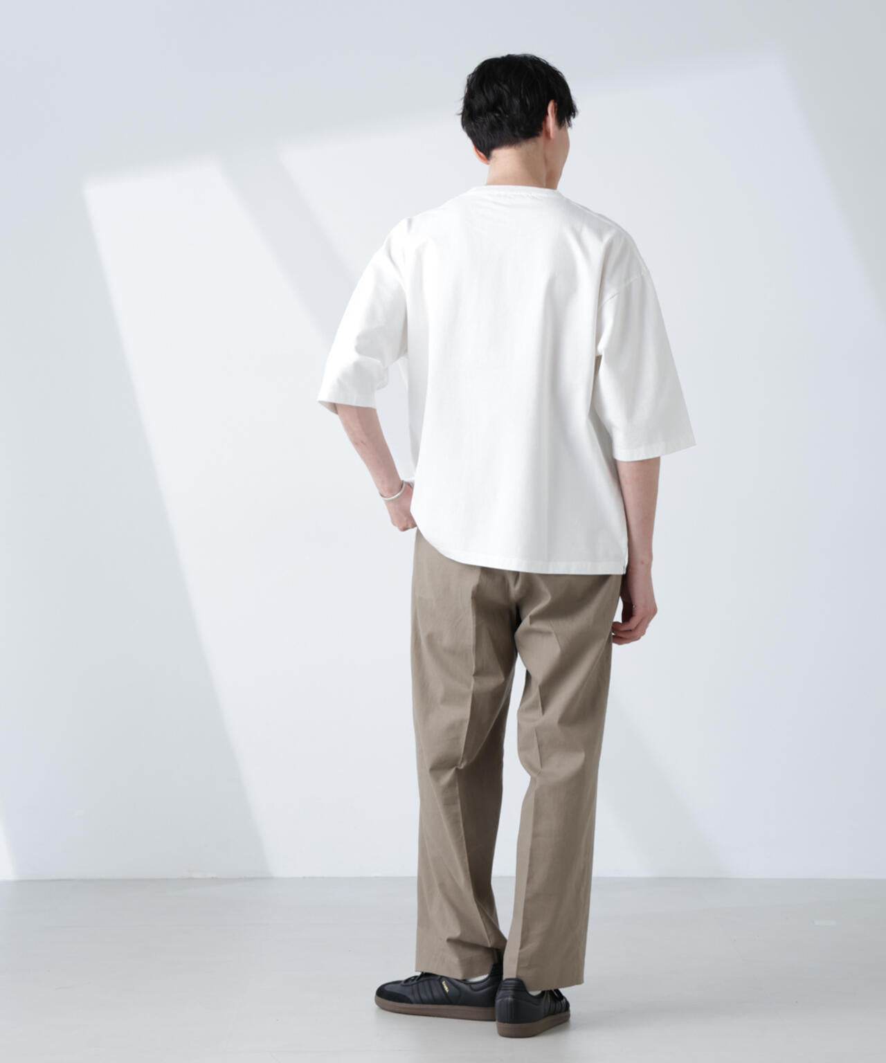 ルーズフィットワイドスリーブTシャツ 7分袖