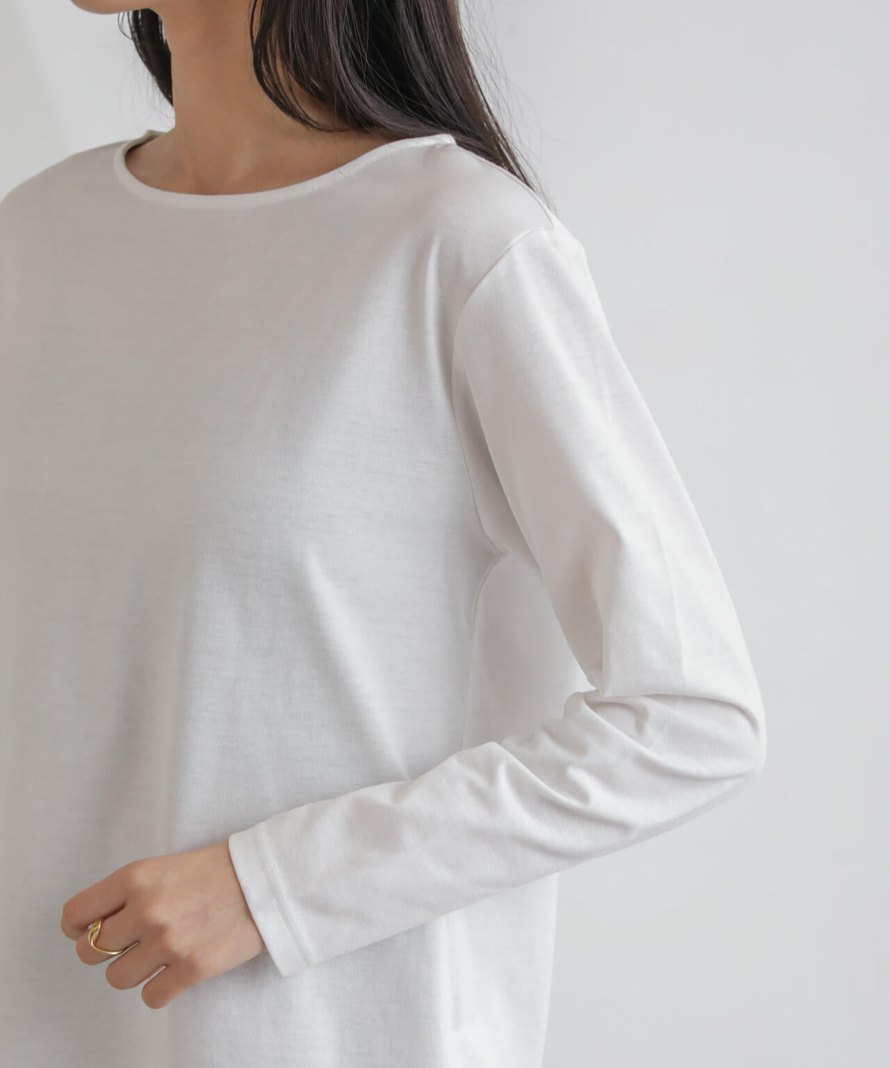 ニットベスト×ロングTシャツ アンサンブルセット