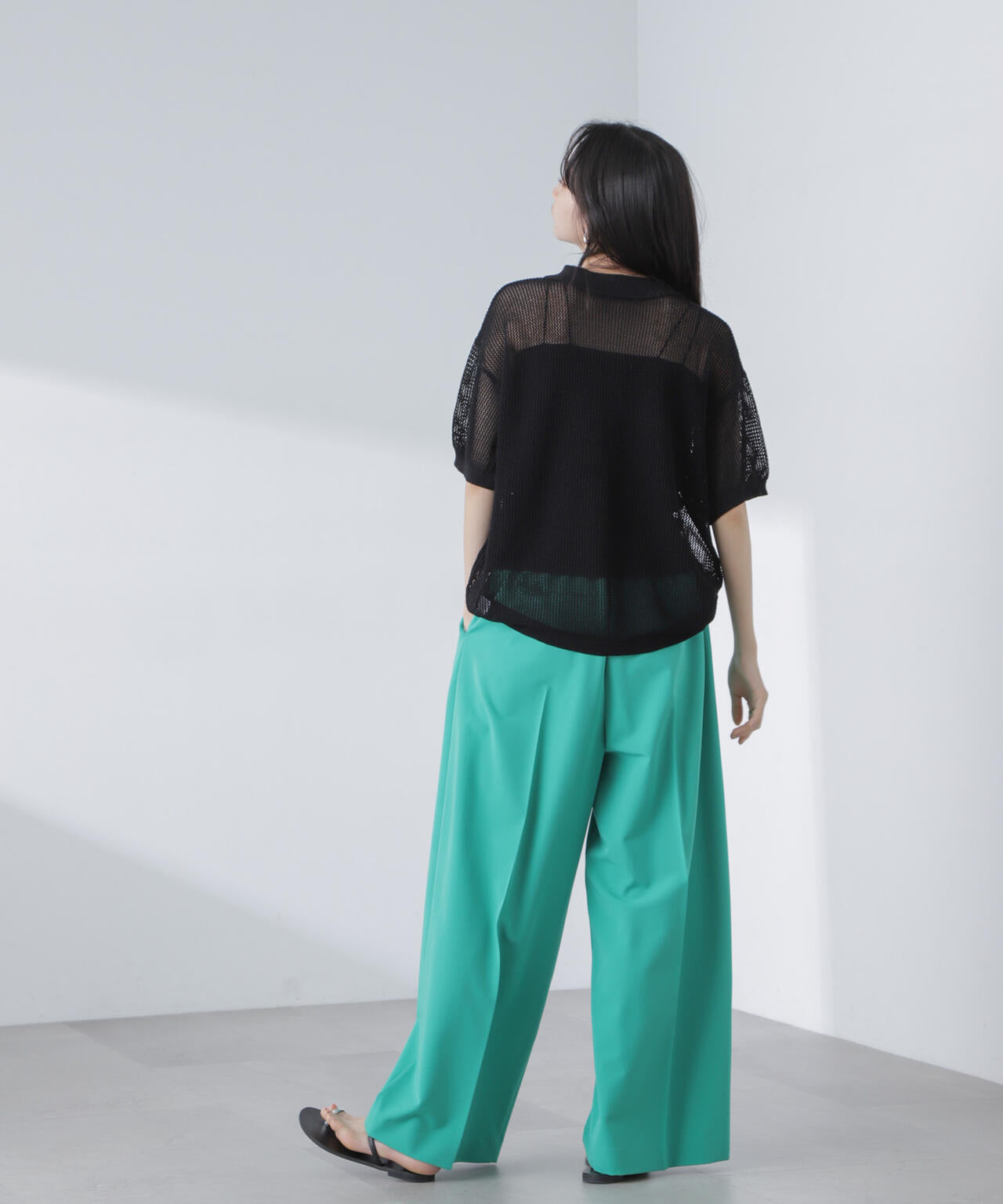 PENNEYS/PENNEYS別注TheFOXメッシュポロニット