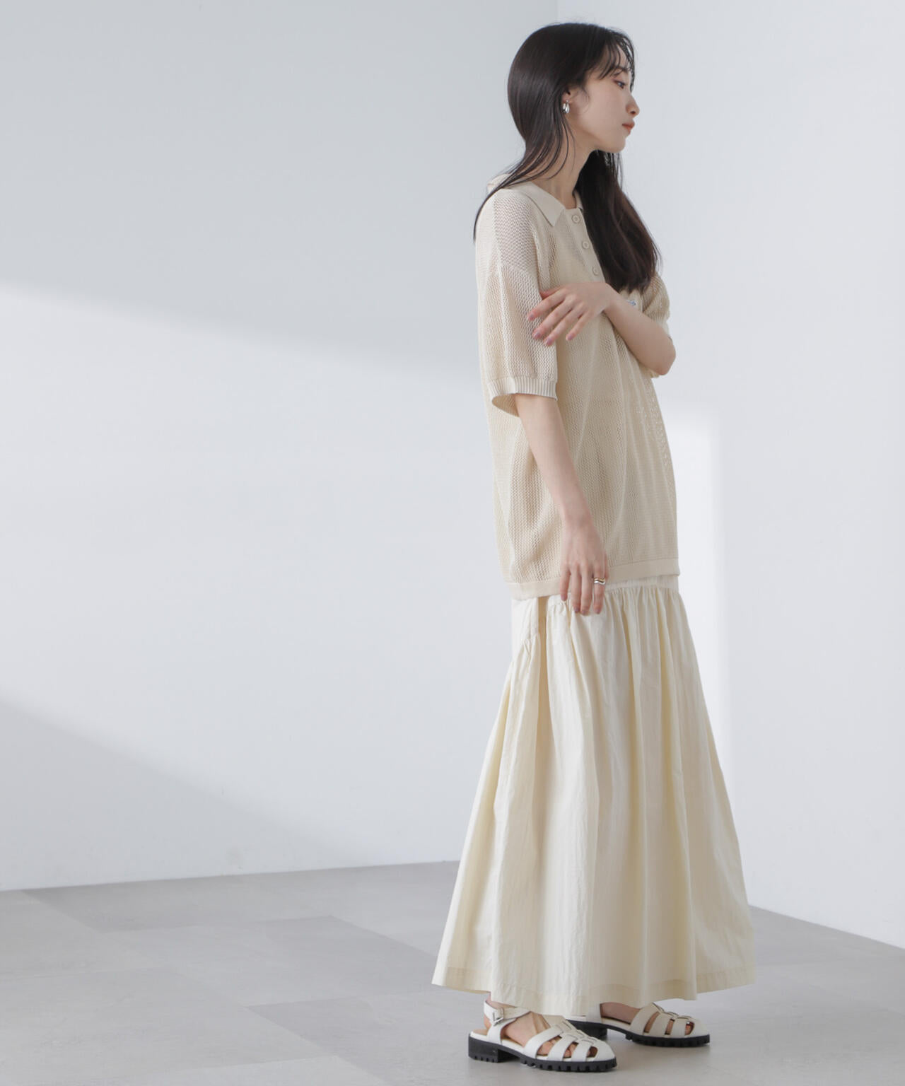 PENNEYS/PENNEYS別注TheFOXメッシュポロニット