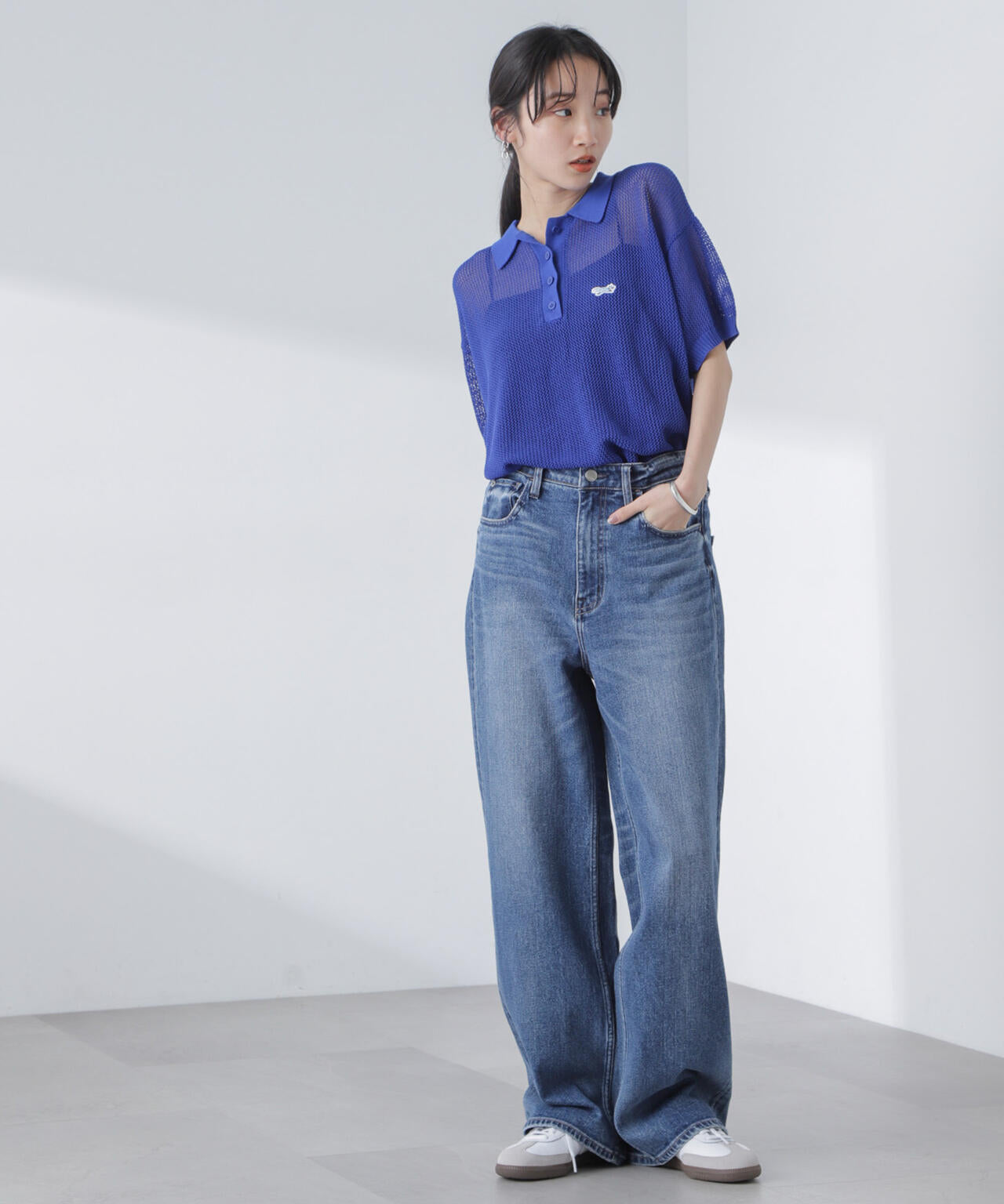 PENNEYS/PENNEYS別注TheFOXメッシュポロニット