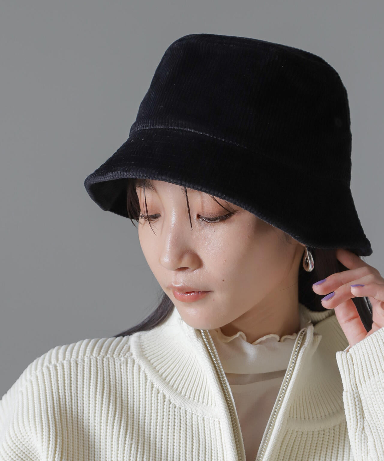 Healthknit/別注コーデュロイバケットハット