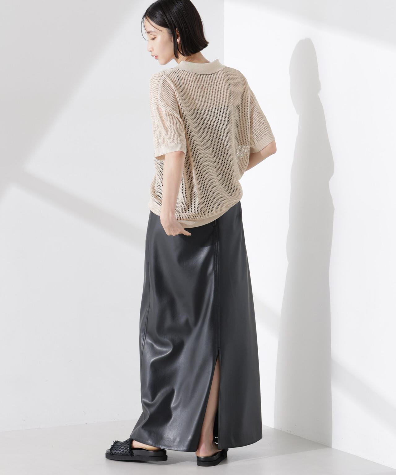 PENNEYS別注TheFOXメッシュポロニット