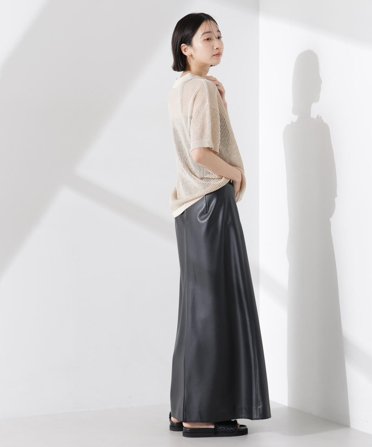 PENNEYS別注TheFOXメッシュポロニット