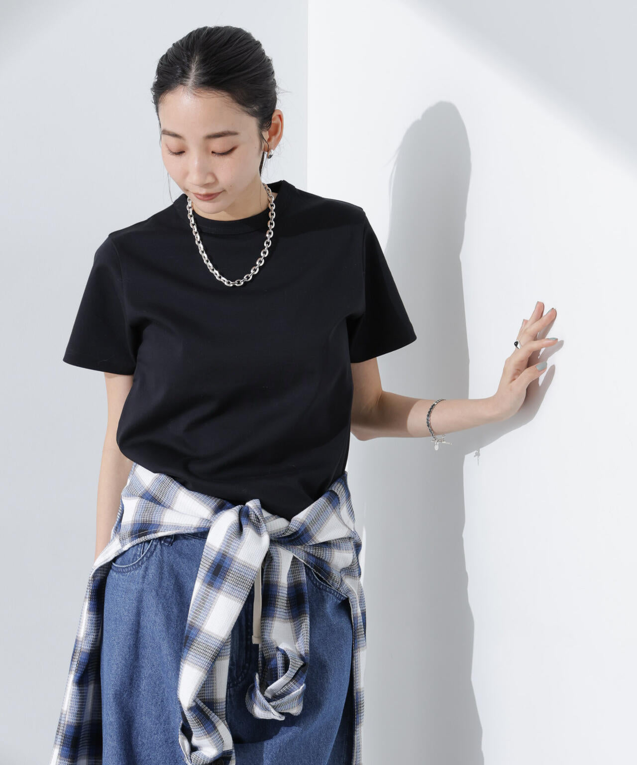 Anti SmellスムースシルケットクルーネックTシャツ