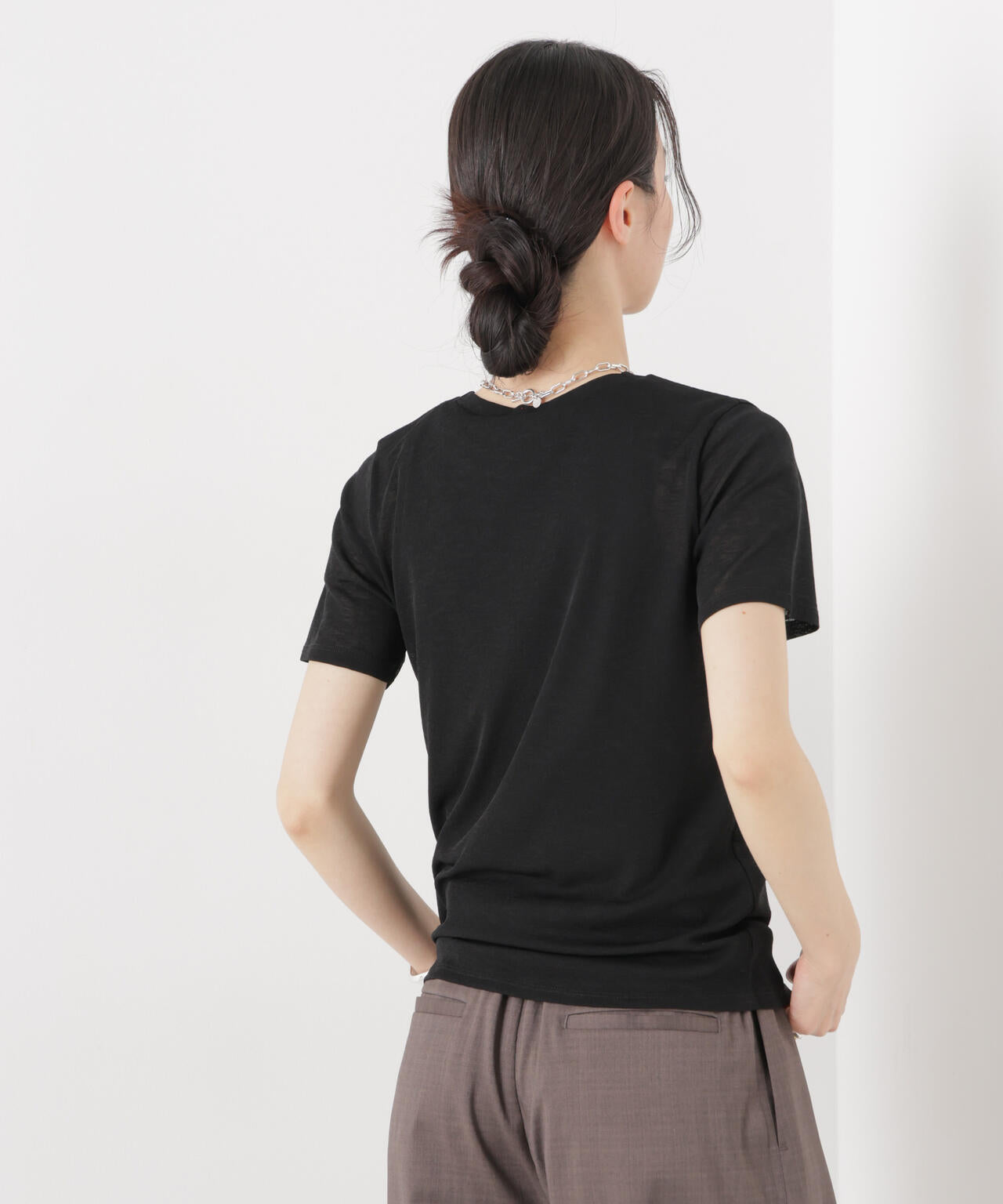 スラブシアー半袖Tシャツ