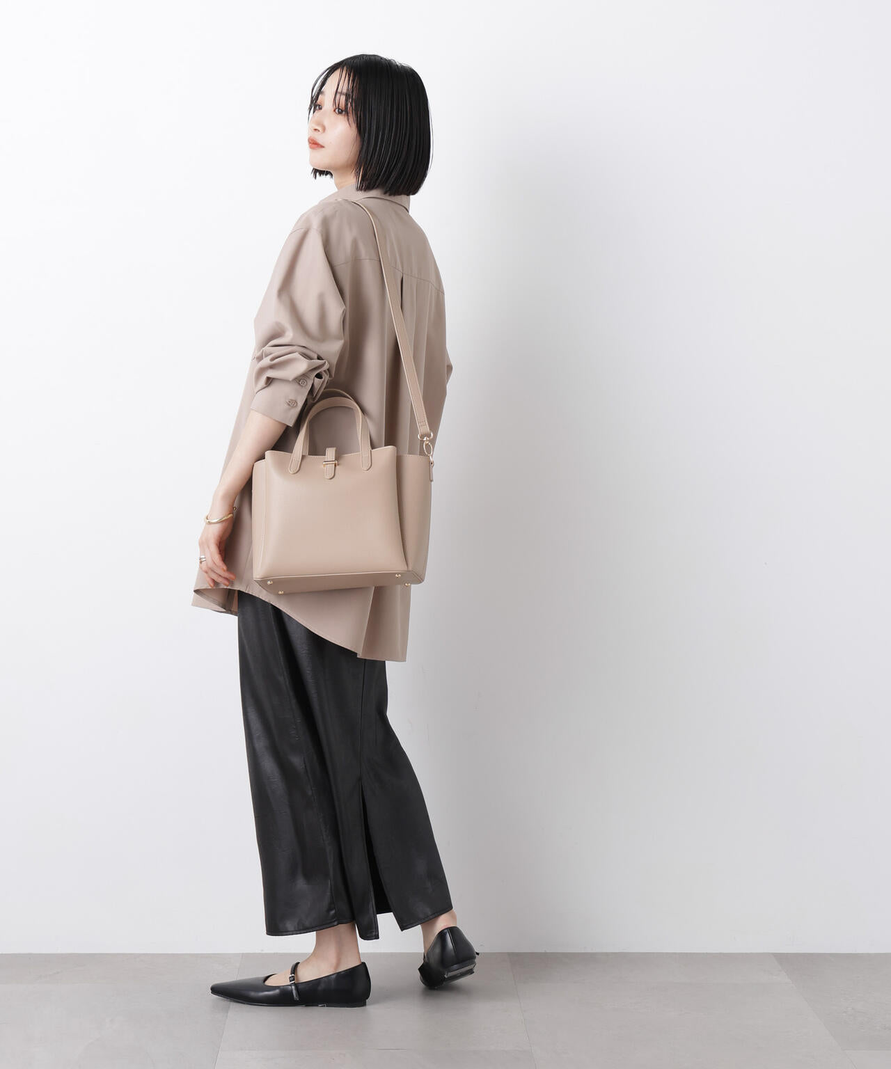 ショルダー付き2wayトートバッグ