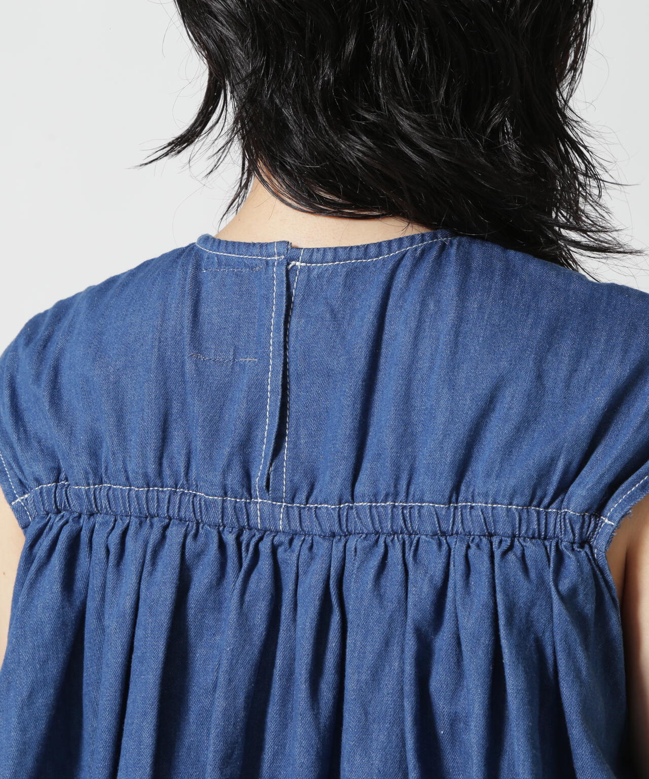 RHODOLIRION/ロドリリオン FRILL TOPS DENIM