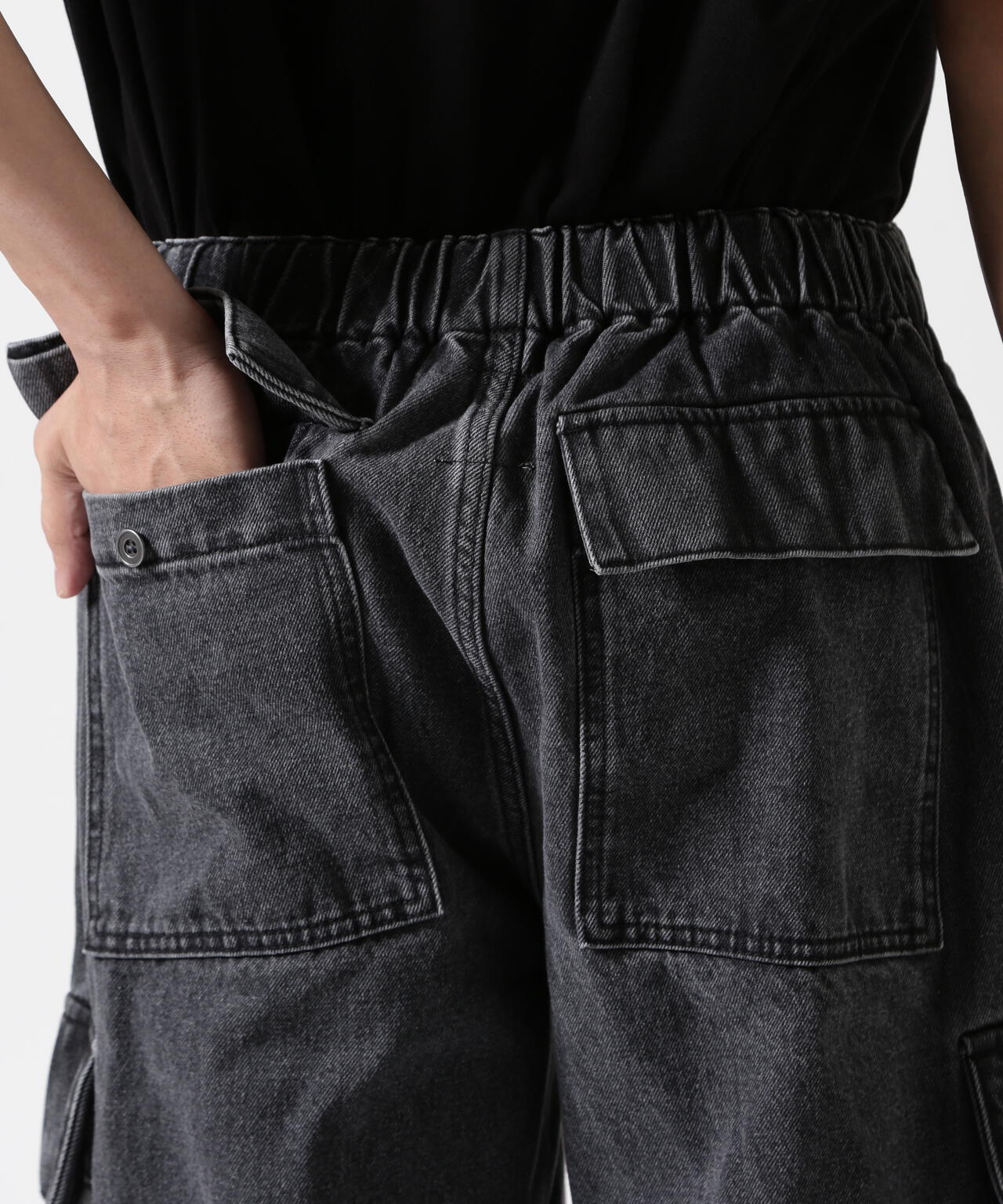 B omnivore/ビーオムニボー DENIM CARGO PANTS