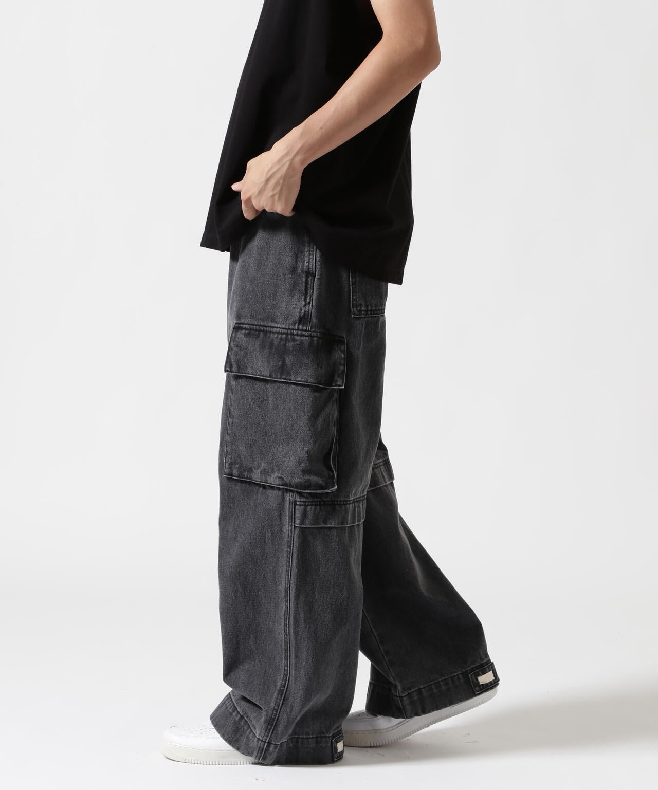 B omnivore/ビーオムニボー DENIM CARGO PANTS