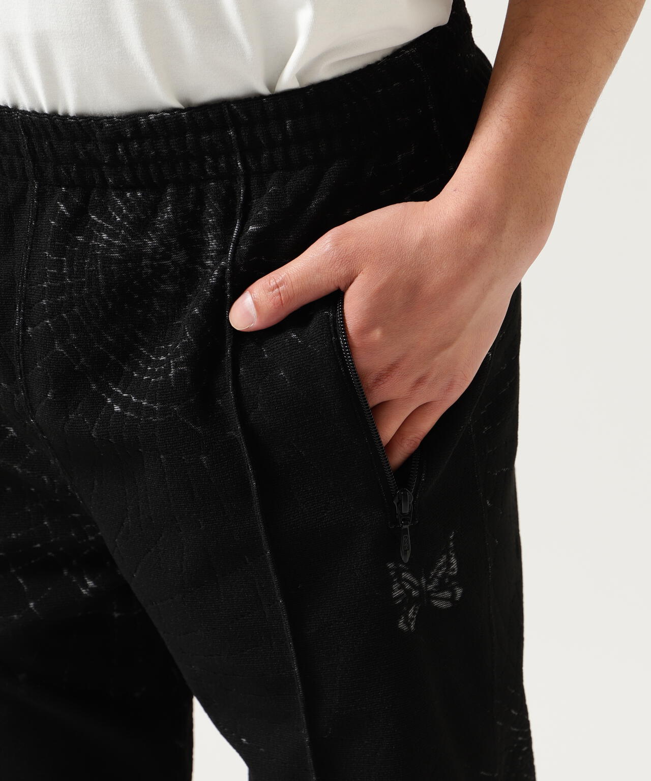 Needles/ニードルズ Track Pant-Pile Jacquard Spider Web