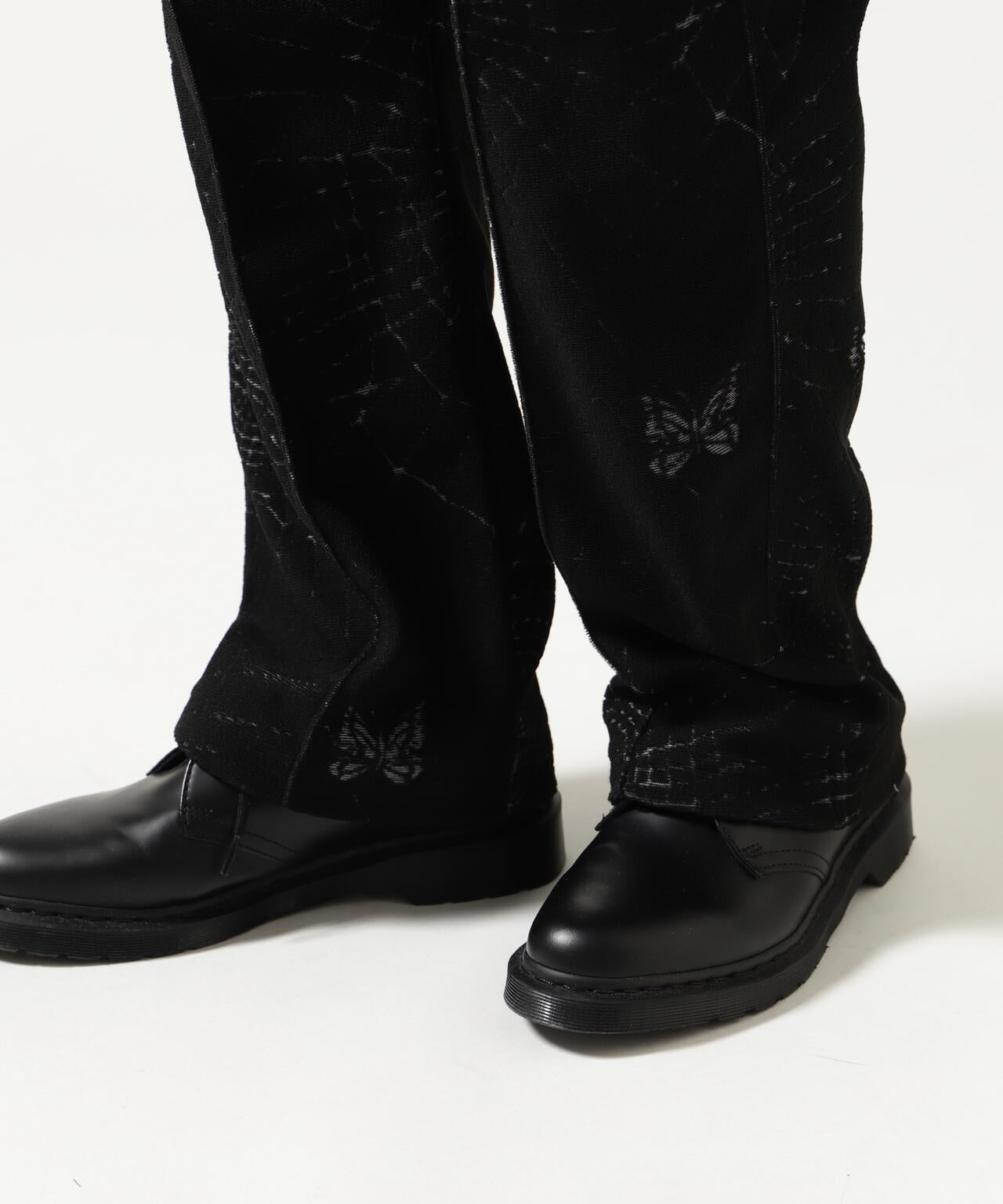 Needles/ニードルズ Track Pant-Pile Jacquard Spider Web