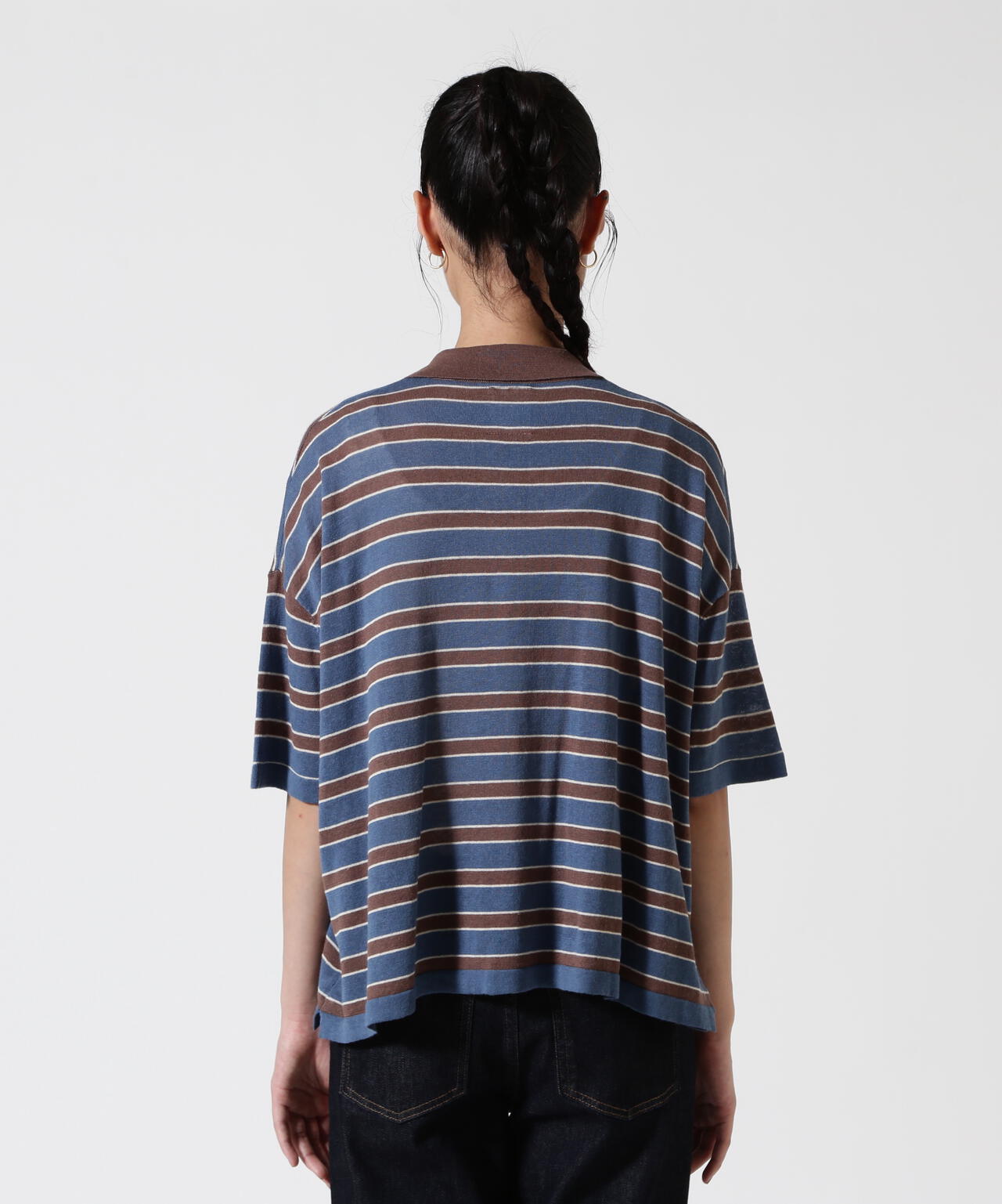 B omnivore/ビーオムニボー アサーメンポロシャツ WOMEN'S