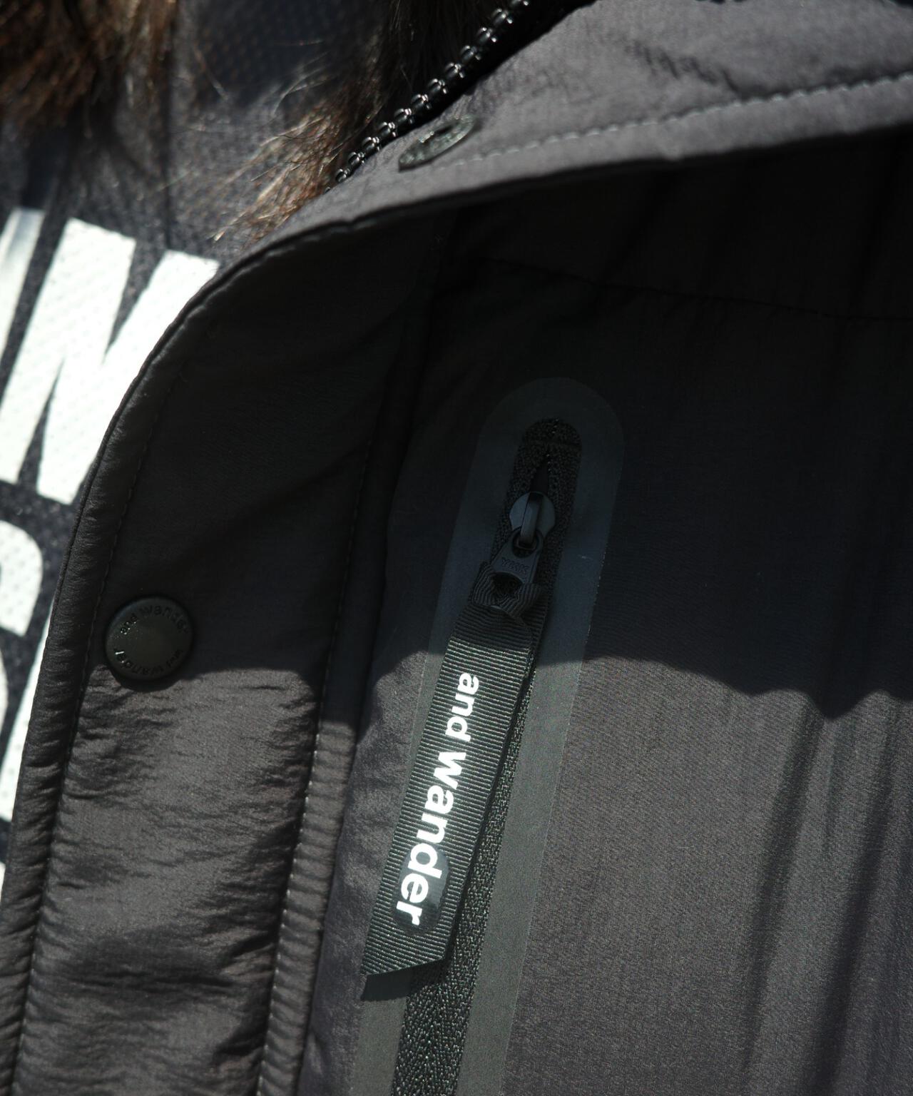 and wander/アンドワンダー puffer down jacket パファーダウンジャケット