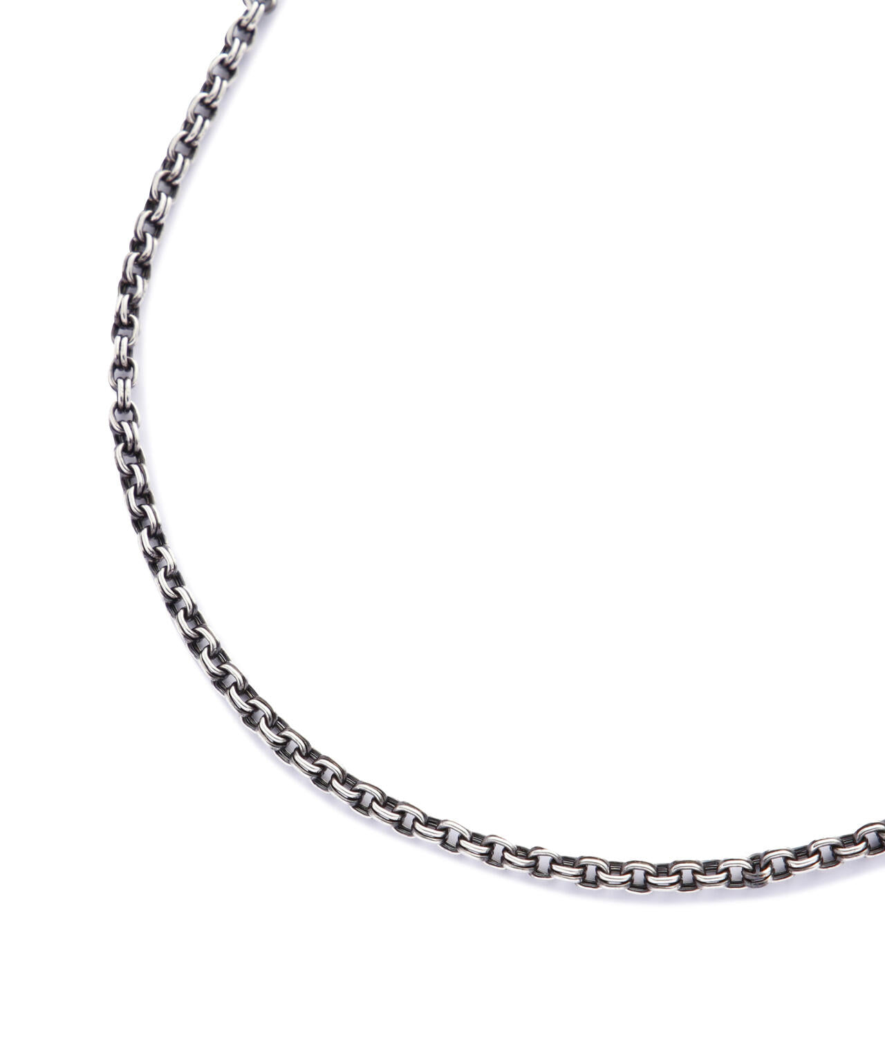 meian/メイアン/STERLING SILVER DOUBLE LINK CHAIN NECKLACE/ダブル リンク MAN012T