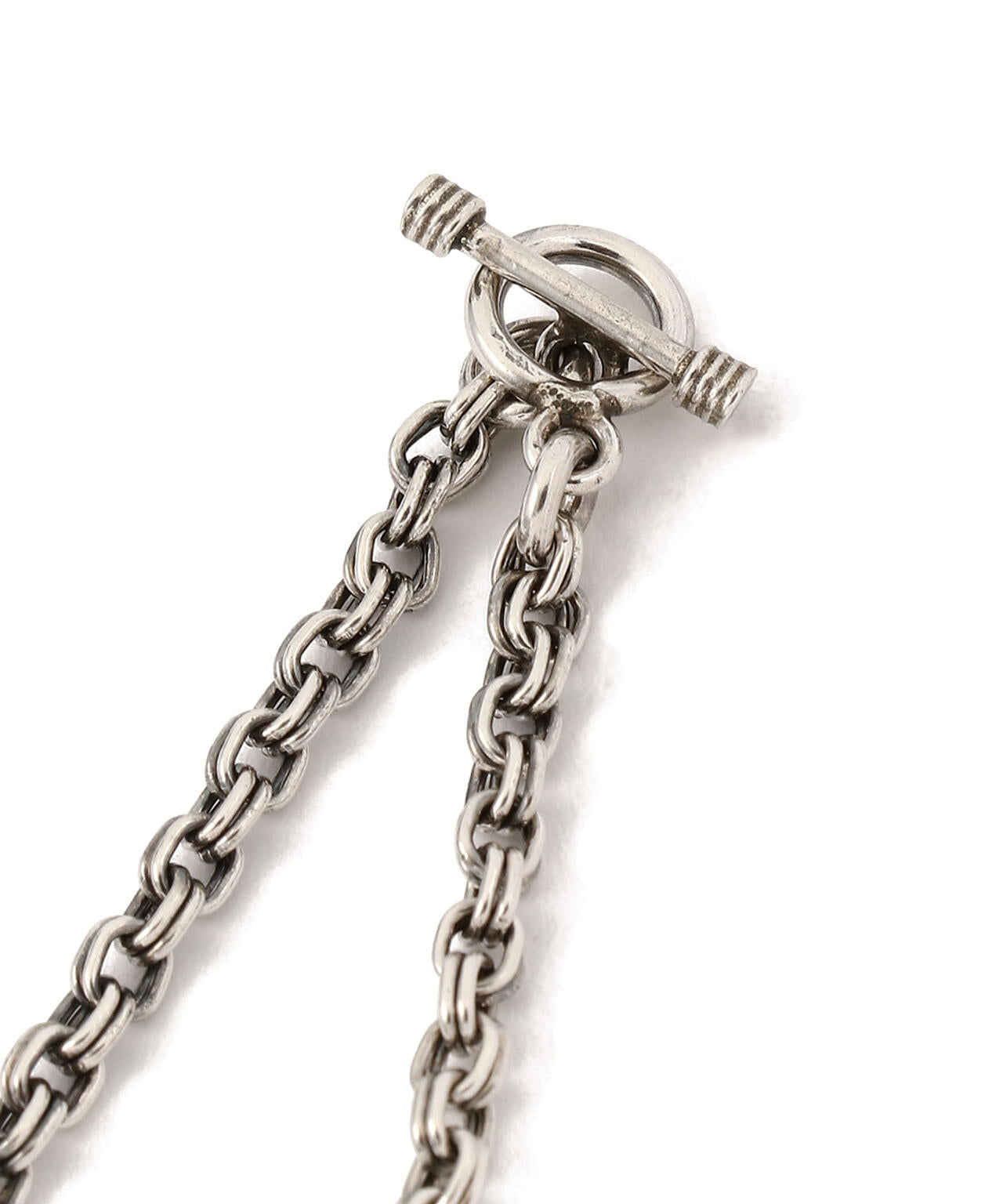 meian/メイアン/STERLING SILVER DOUBLE LINK CHAIN NECKLACE/ダブル リンク MAN012T