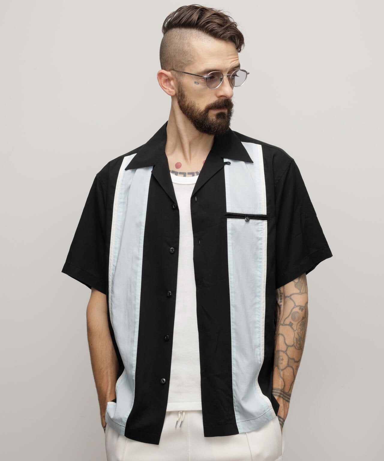LYOCELL SHIRT "50's 2TONE"/リヨセルシャツ "50's 2トーン"