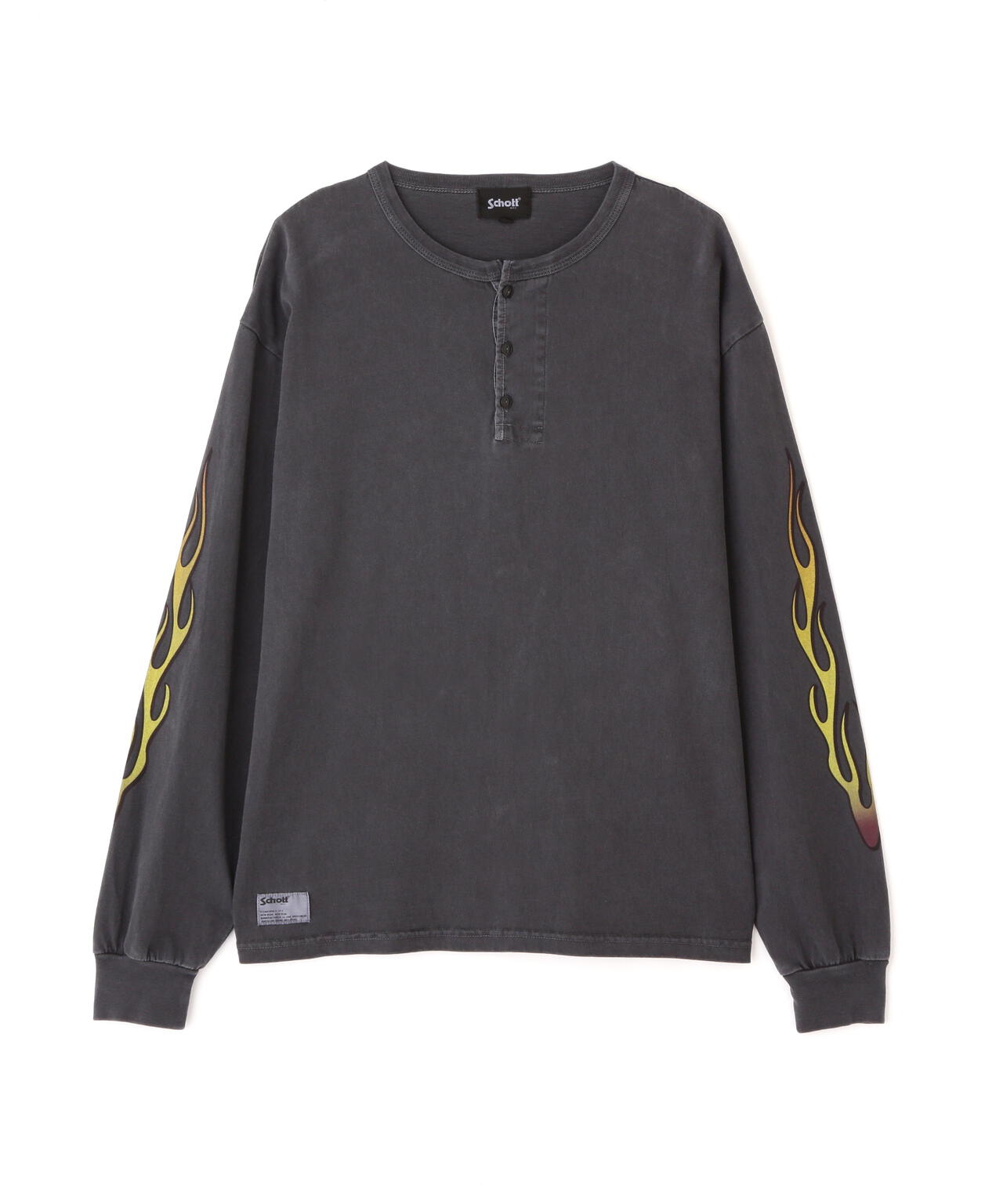 FIRE PTTERN HENLEY LS T-SHIRT/ファイアーパターン ヘンリー LS Tシャツ