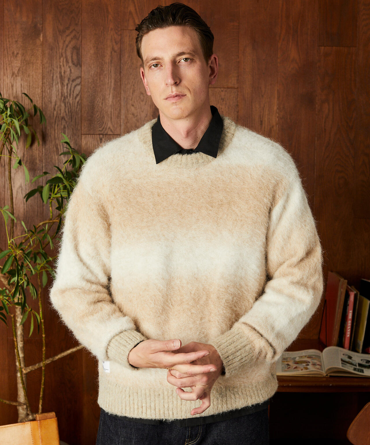 GRADATION CREW KNIT/グラデーション クルーニット