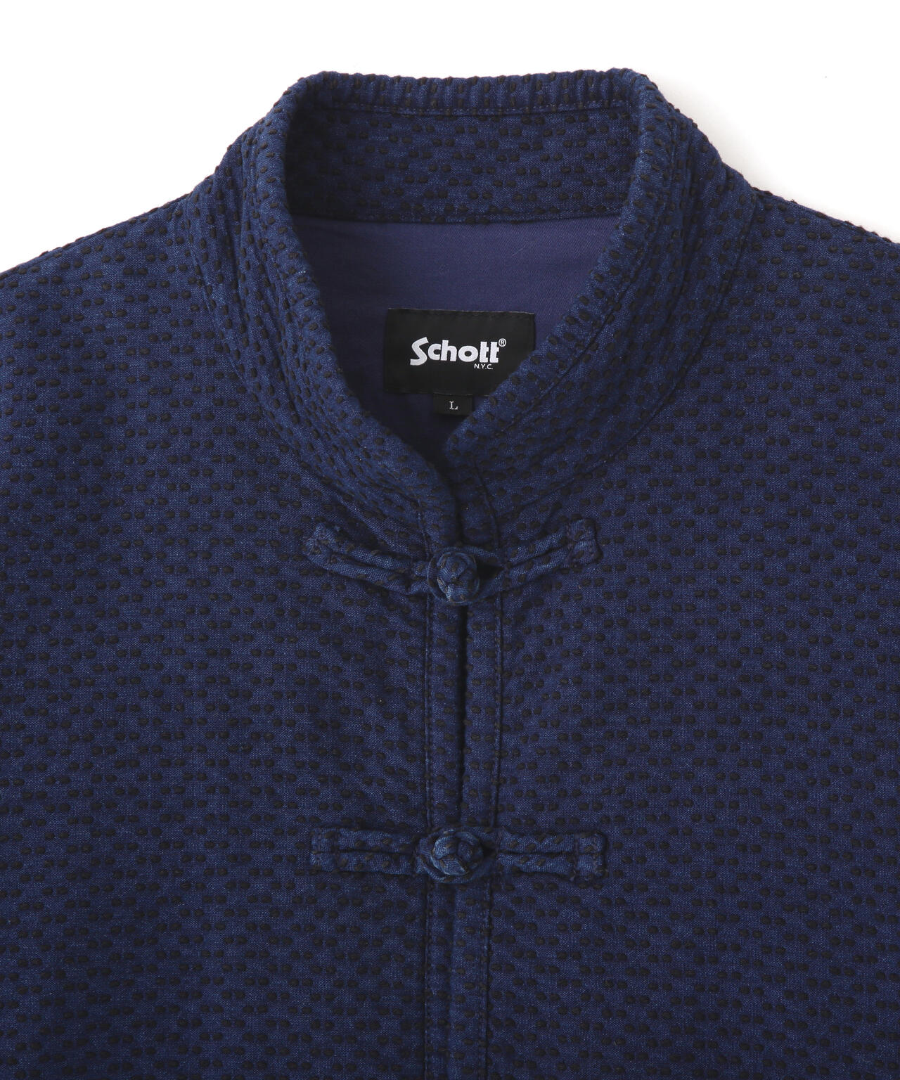 SASHIKO CHINA JACKET/刺子 チャイナ ジャケット