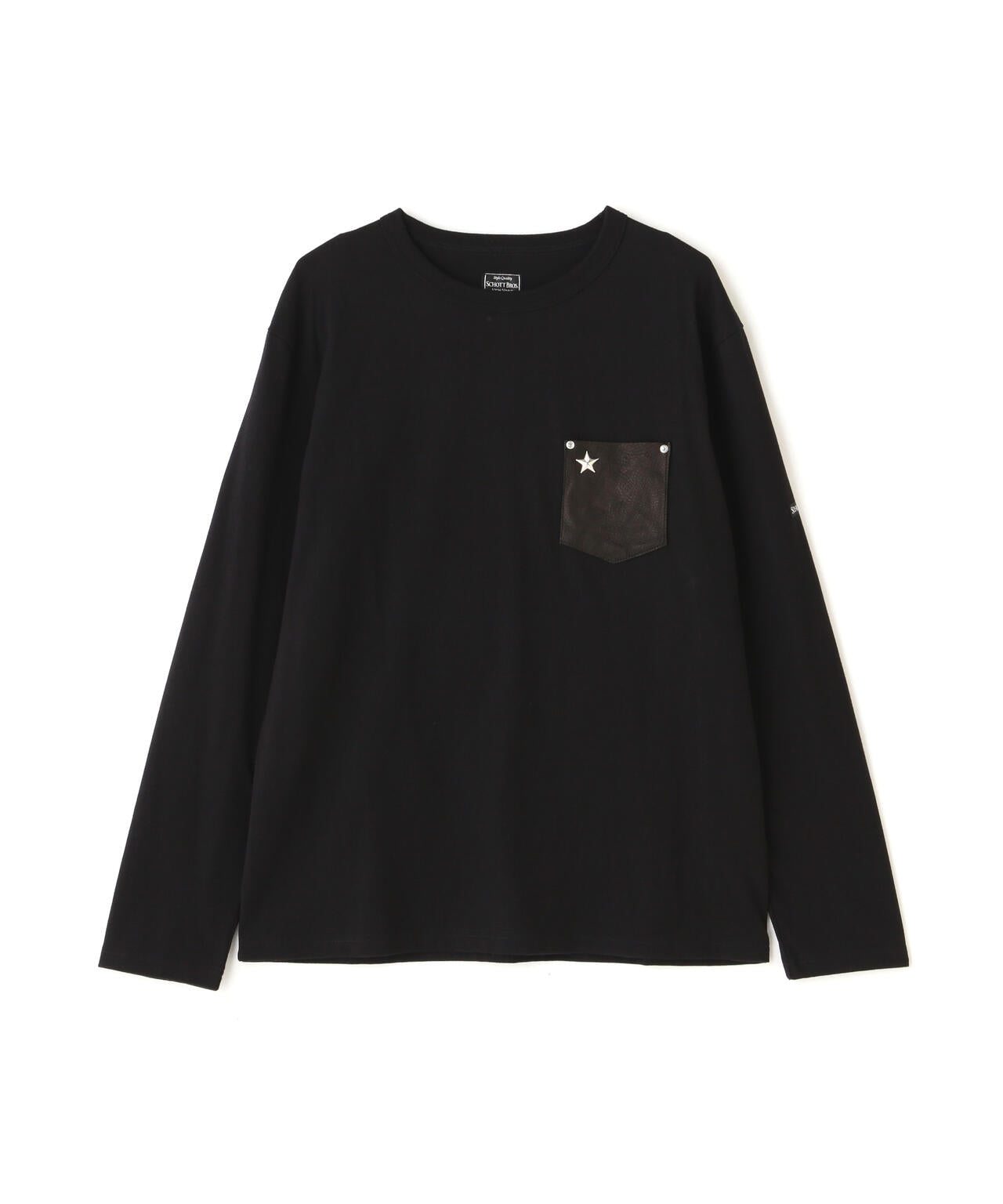 LETHER POKET LS TEE/レザーポケット ロングスリーブ Tシャツ