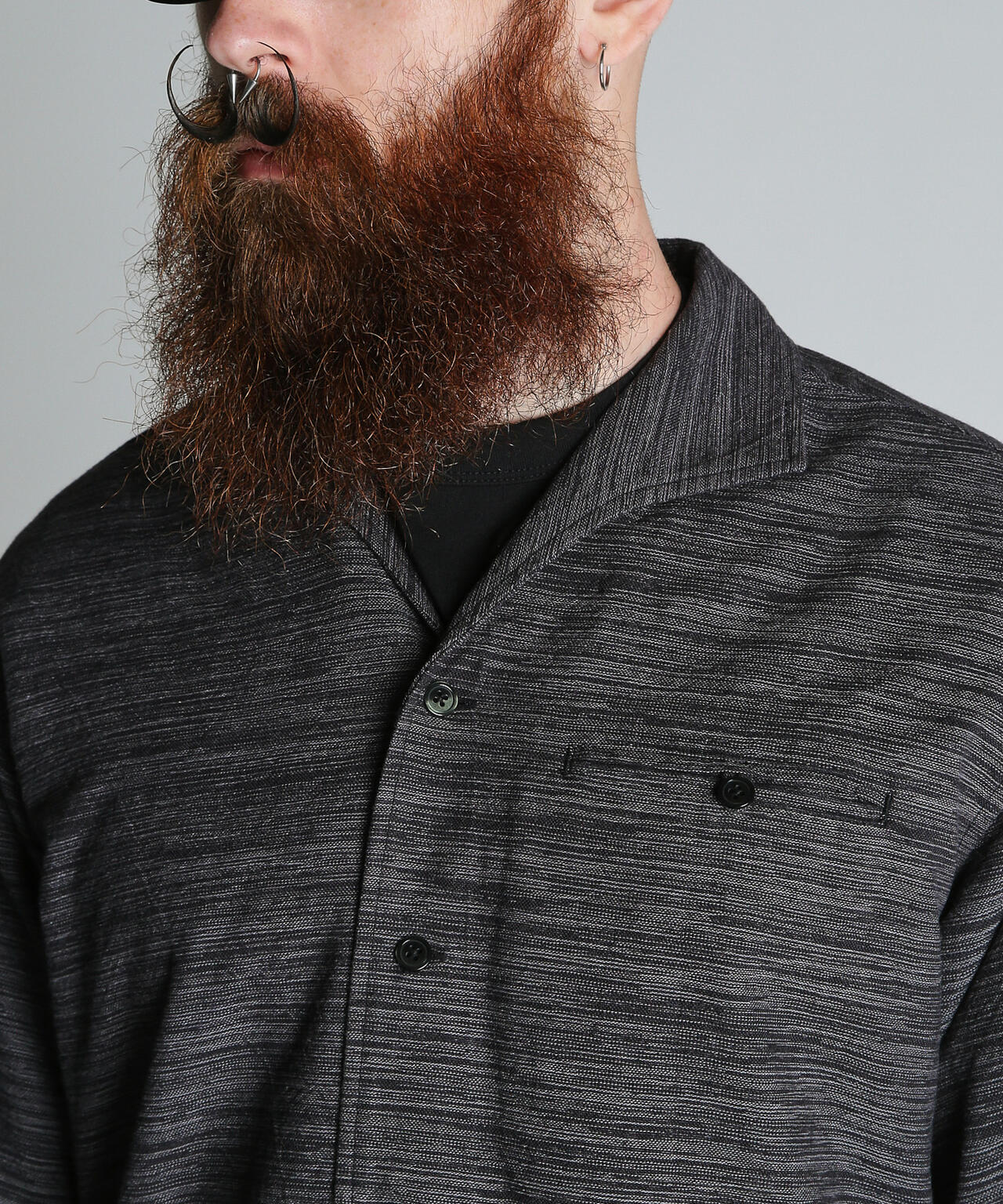 MIX SHARK COLLAR SHIRT/ミックスシャーク カラーシャツ