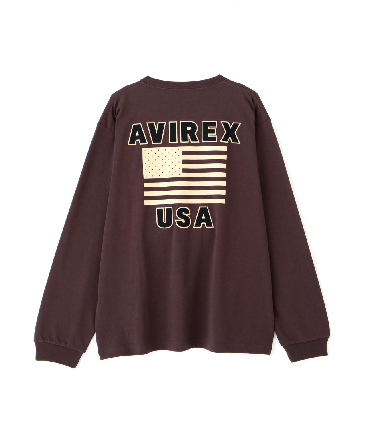 《WEB&DEPOT限定》AMERICAN FLAGS L/S T-SHIRT / アメリカン フラッグス 長袖 Tシャツ / AVIREX