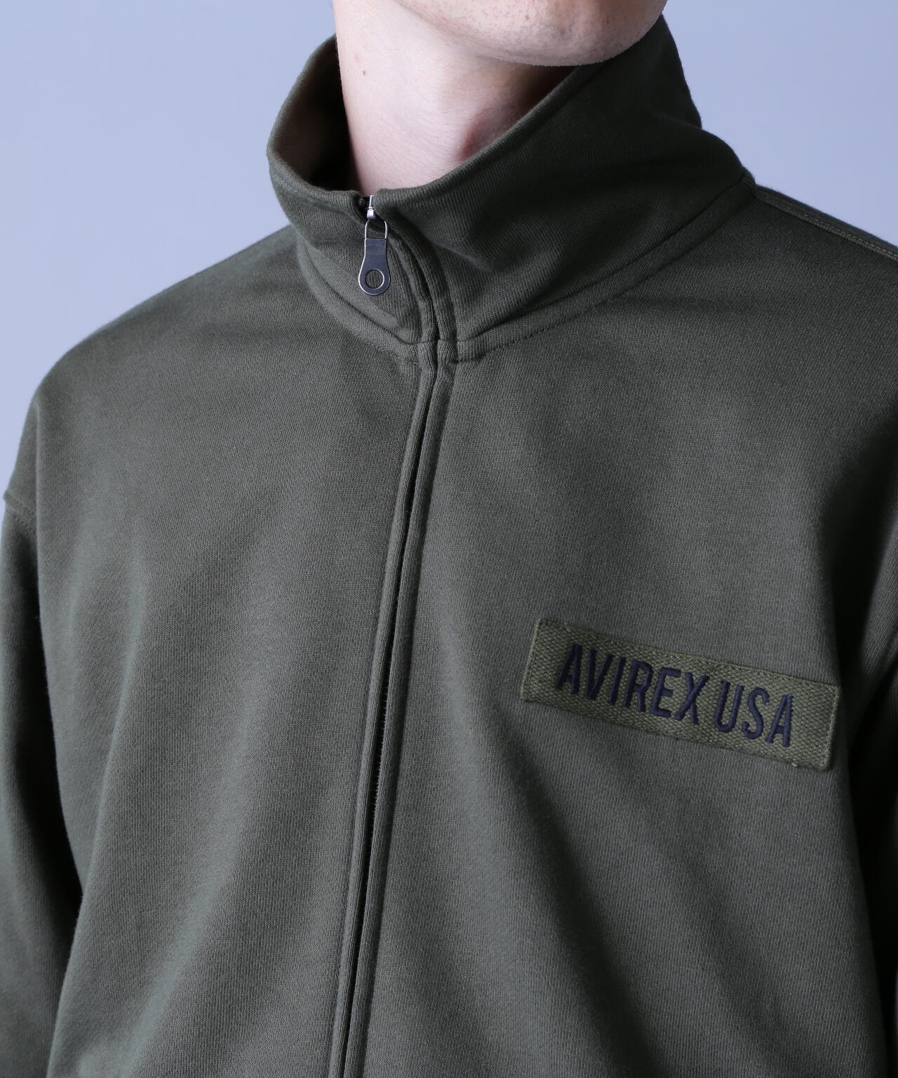 FATIGUE STAND ZIPUP SWEAT / ファティーグ ジップアップ スウェット / AVIREX / アヴィレックス