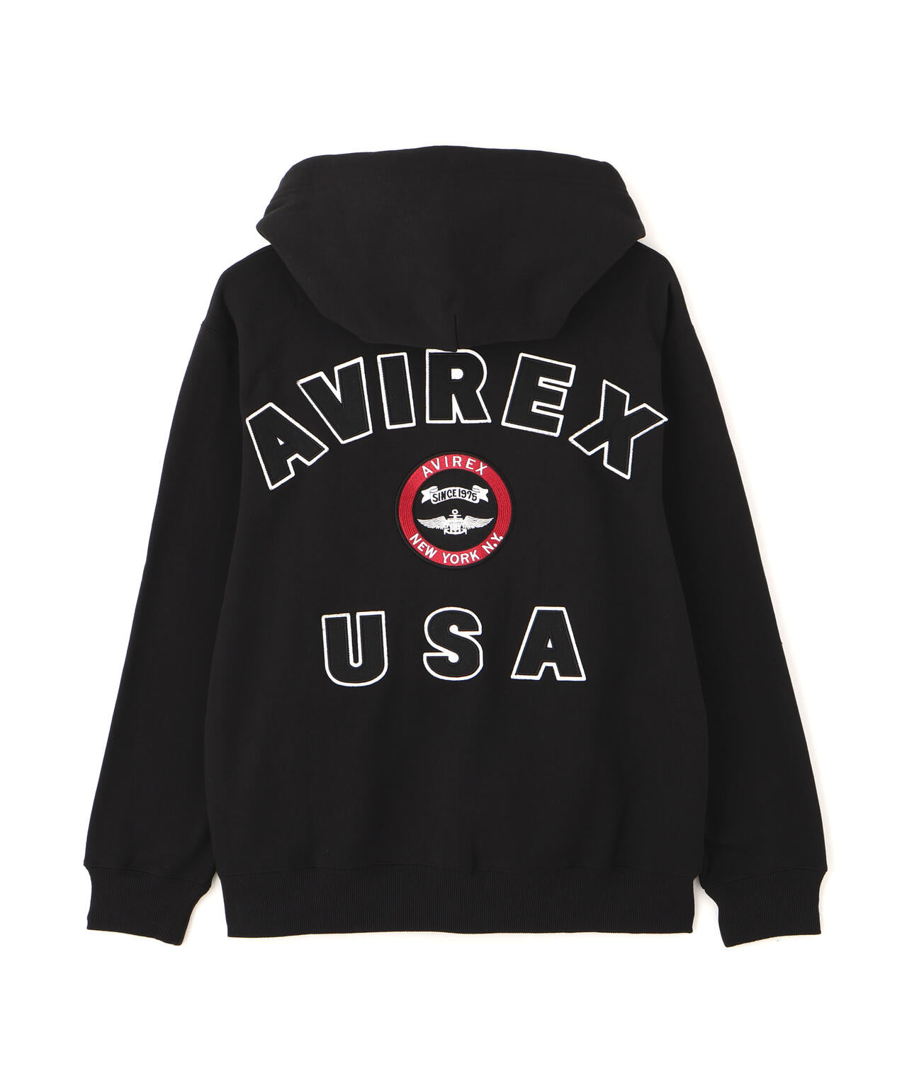 VARSITY LOGO SWEAT ZIP UP PARKA /バーシティ ロゴ スウェット ジップアップ パーカー
