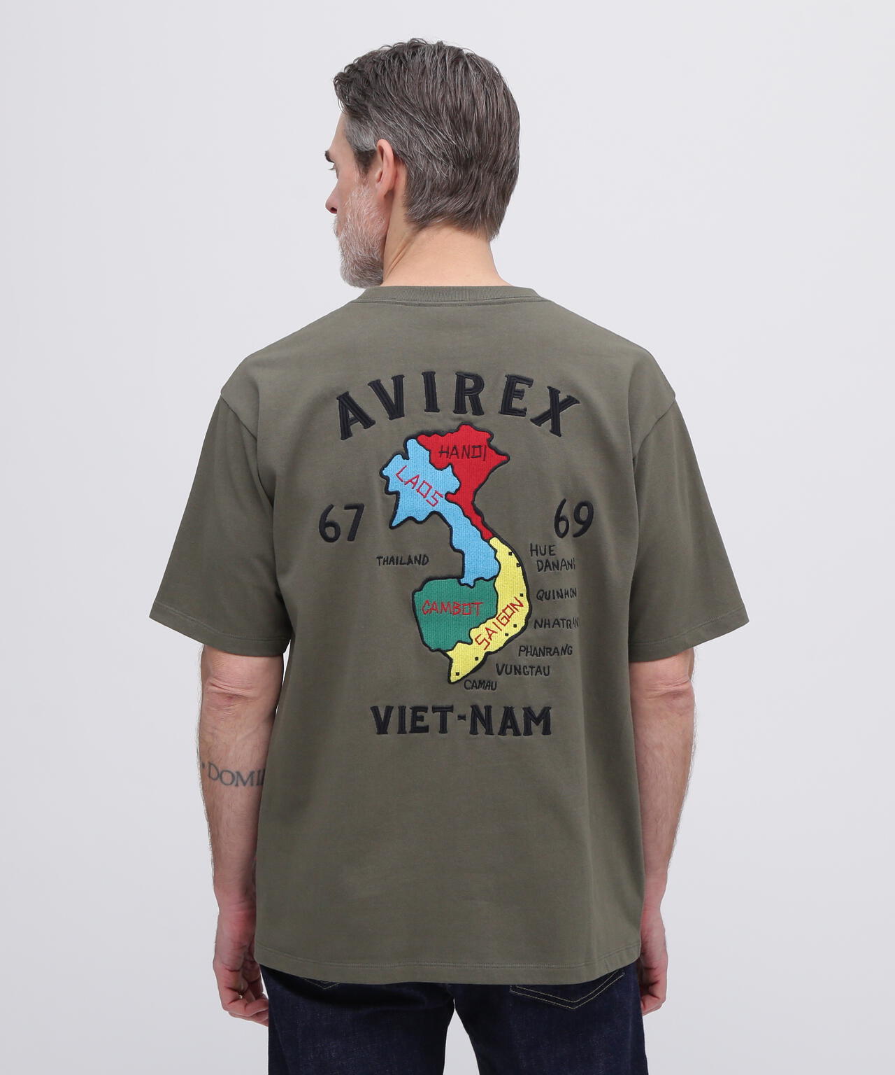 《WEB&DEPOT限定》VIETNAM EMBROIDERY T-SHIRT / ベトナム 刺繍 半袖Tシャツ / AVIREX /