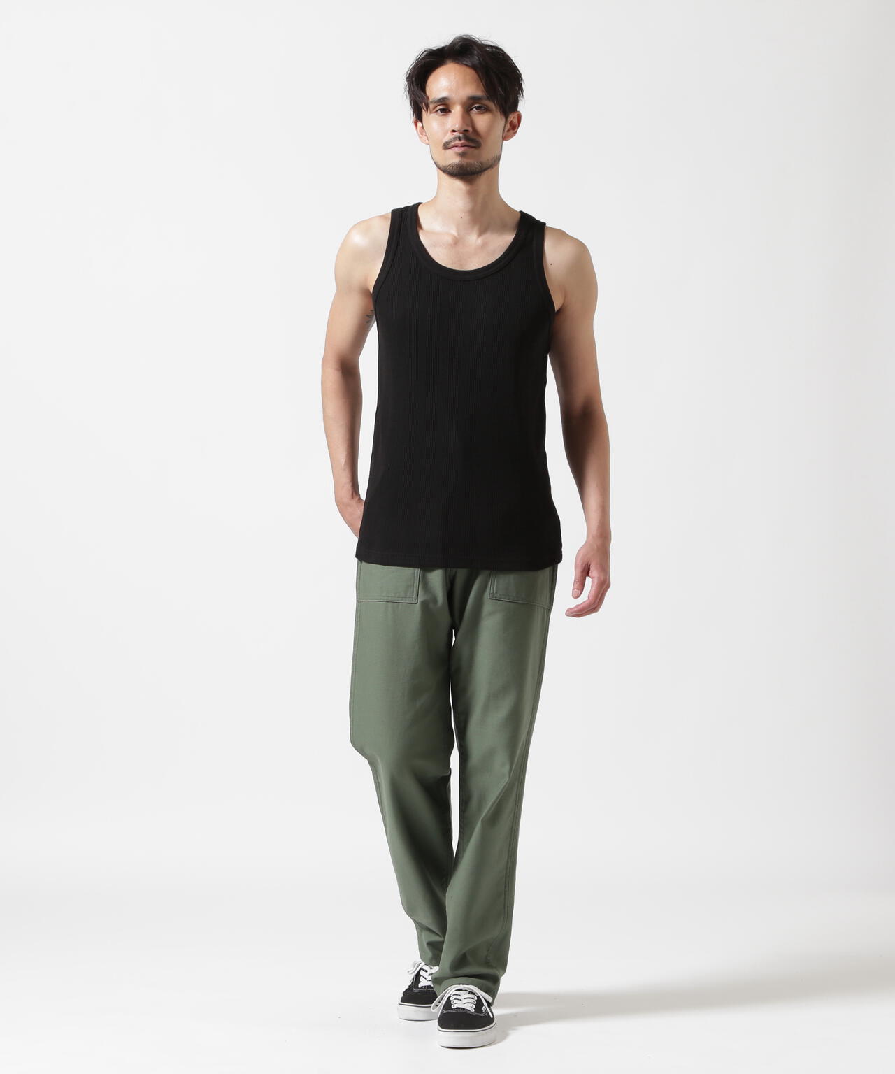 《直営店限定》RANDOM RIB TANK TOP / ランダムリブ タンクトップ