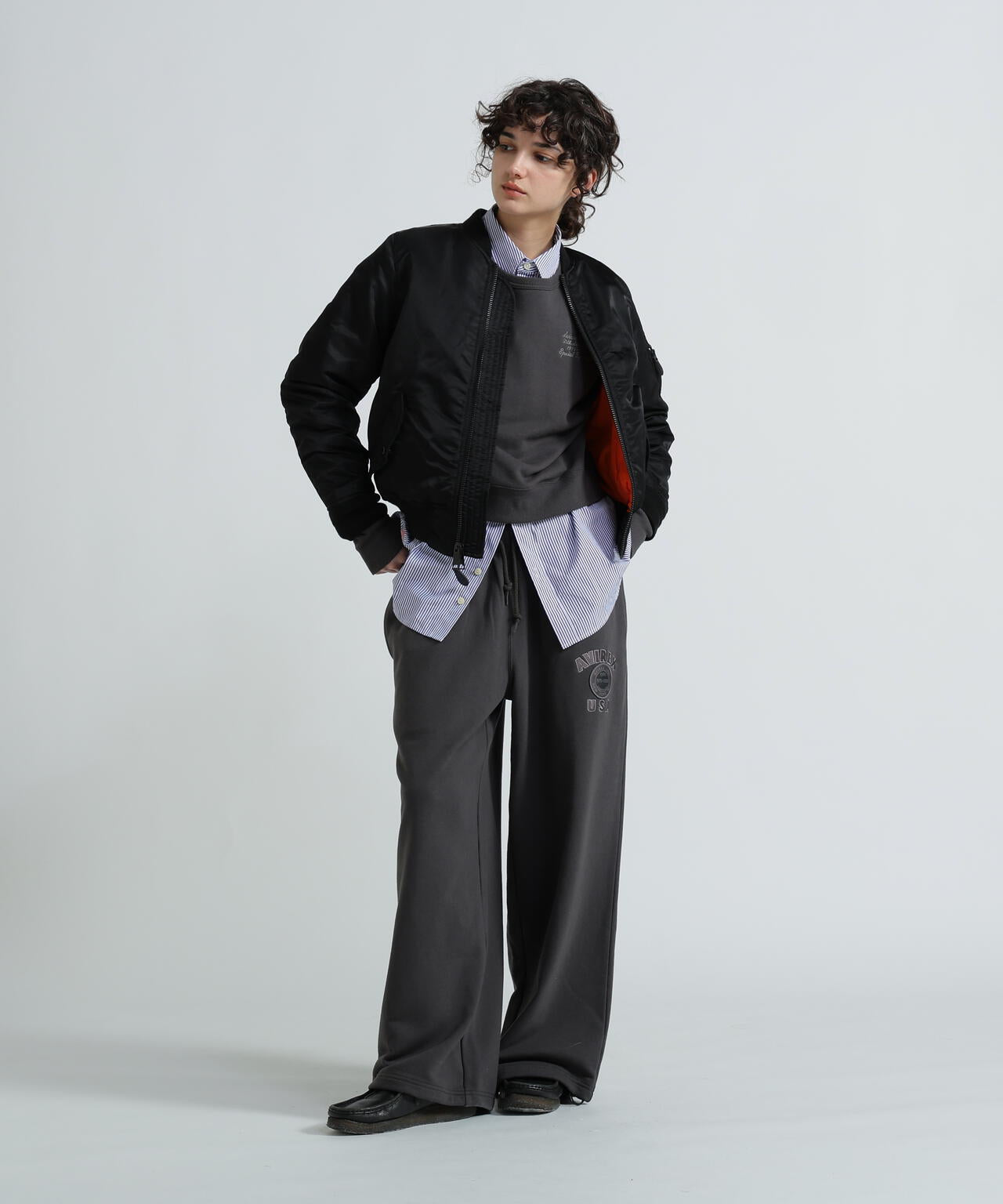 《WOMAN/直営店限定》AVIREX 50th VARSITY PANTS/バーシティーパンツ