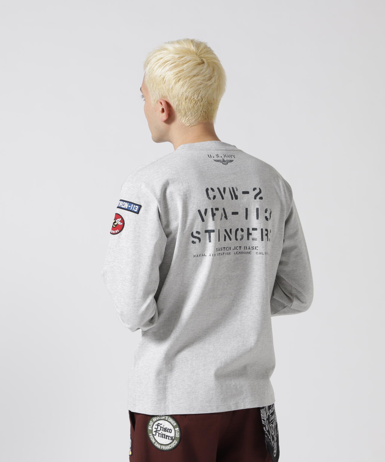 NAVAL PATCH LONGSLEEVE T-SHIRT / ネイバル パッチ ロングスリーブ Tシャツ / AVIREX