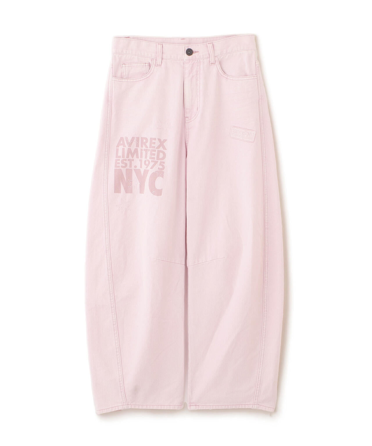 WAPPEN BARREL LEG DENIM PANTS