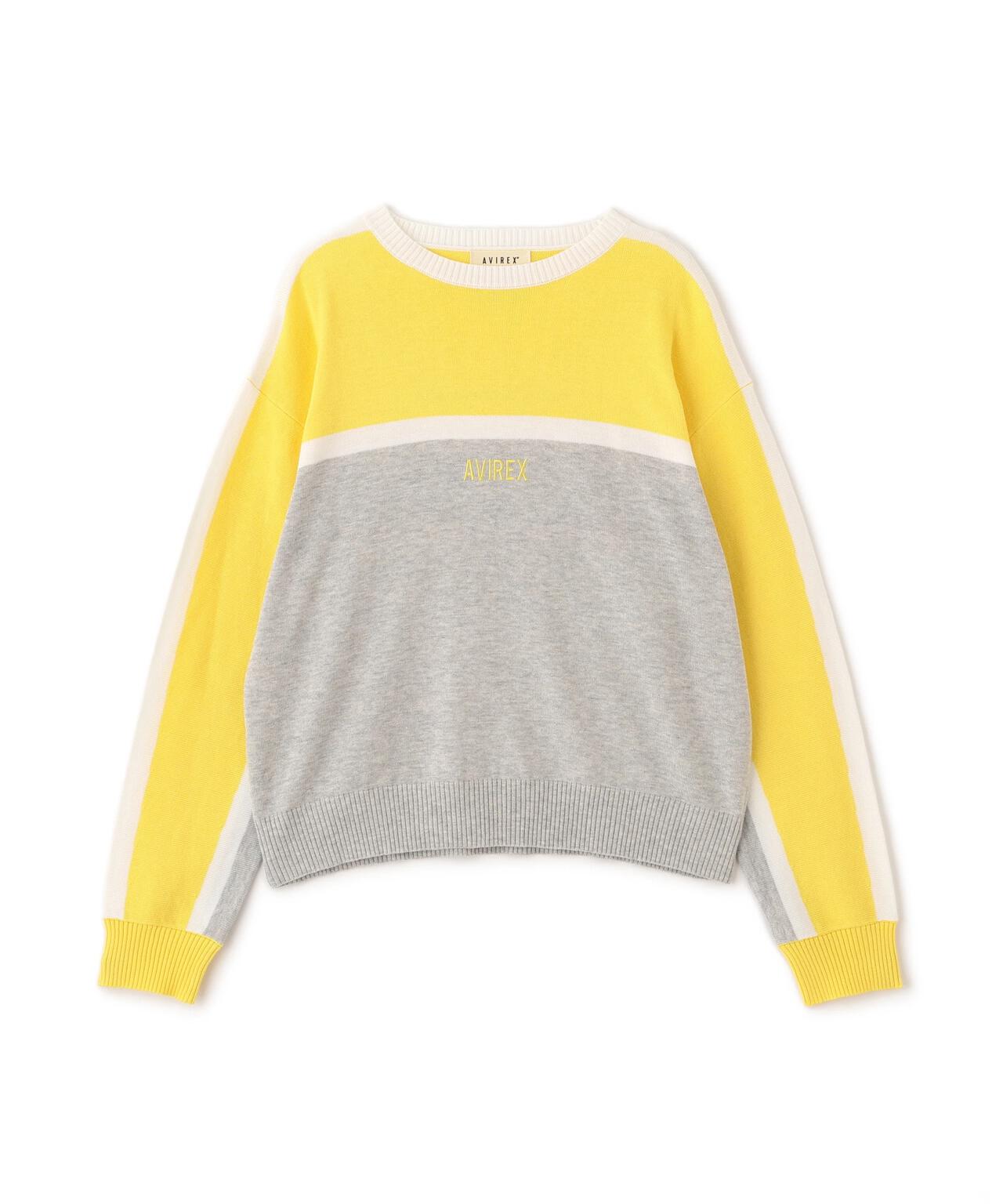 MULTI-TONE KNIT PULLOVER