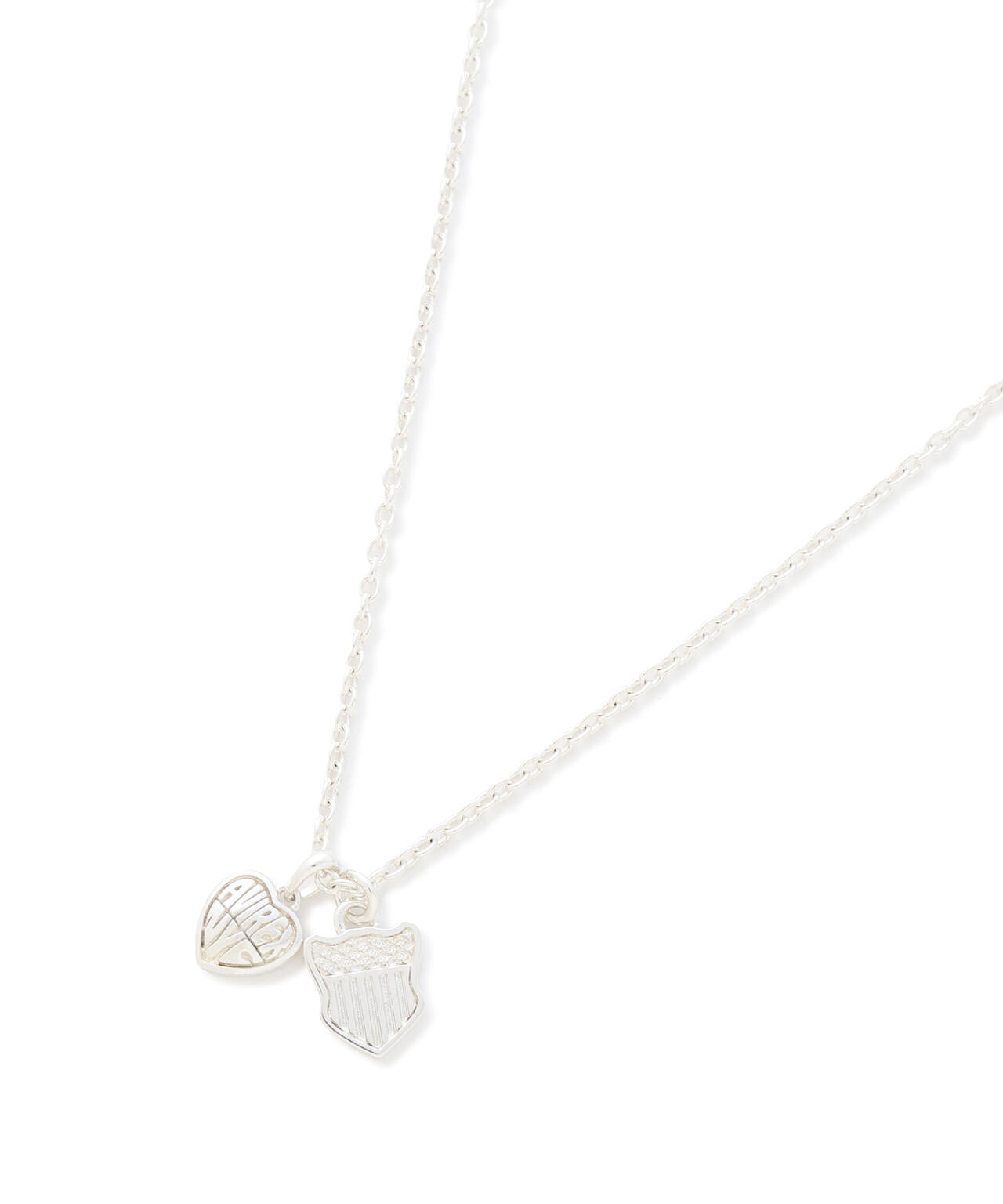 HEART 2TOP NECKLACE(SILVER)by J.H.M CO.LTD.