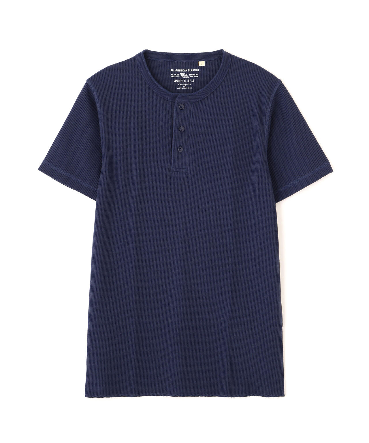 《DAILY/デイリー》THERMAL HENRY NECK T-SHIRT
