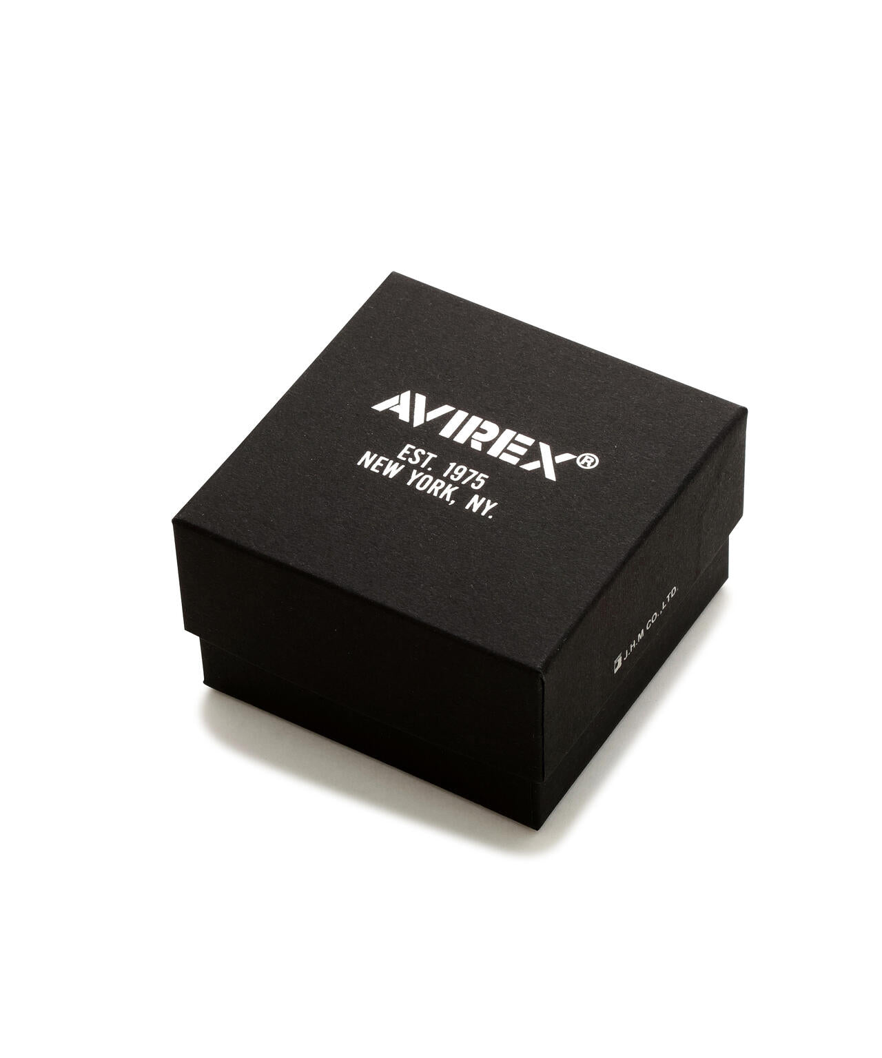 《AVIREX by J.H.M CO.,LTD.》STERLING SILVER COLLEGE RING ONYX ”USAF”