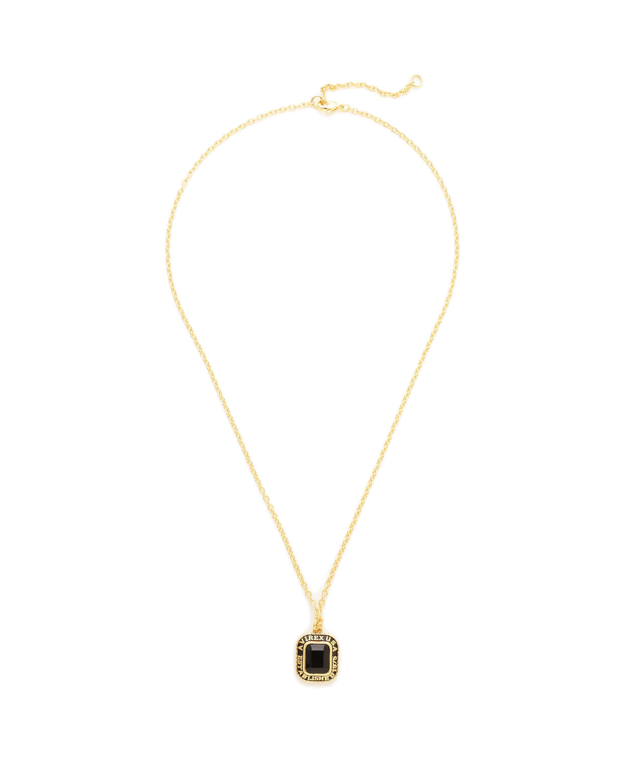 《AVIREX by J.H.M CO.,LTD.》BLASS COLLEGE NECKLACE WITH ONYX ”USN”